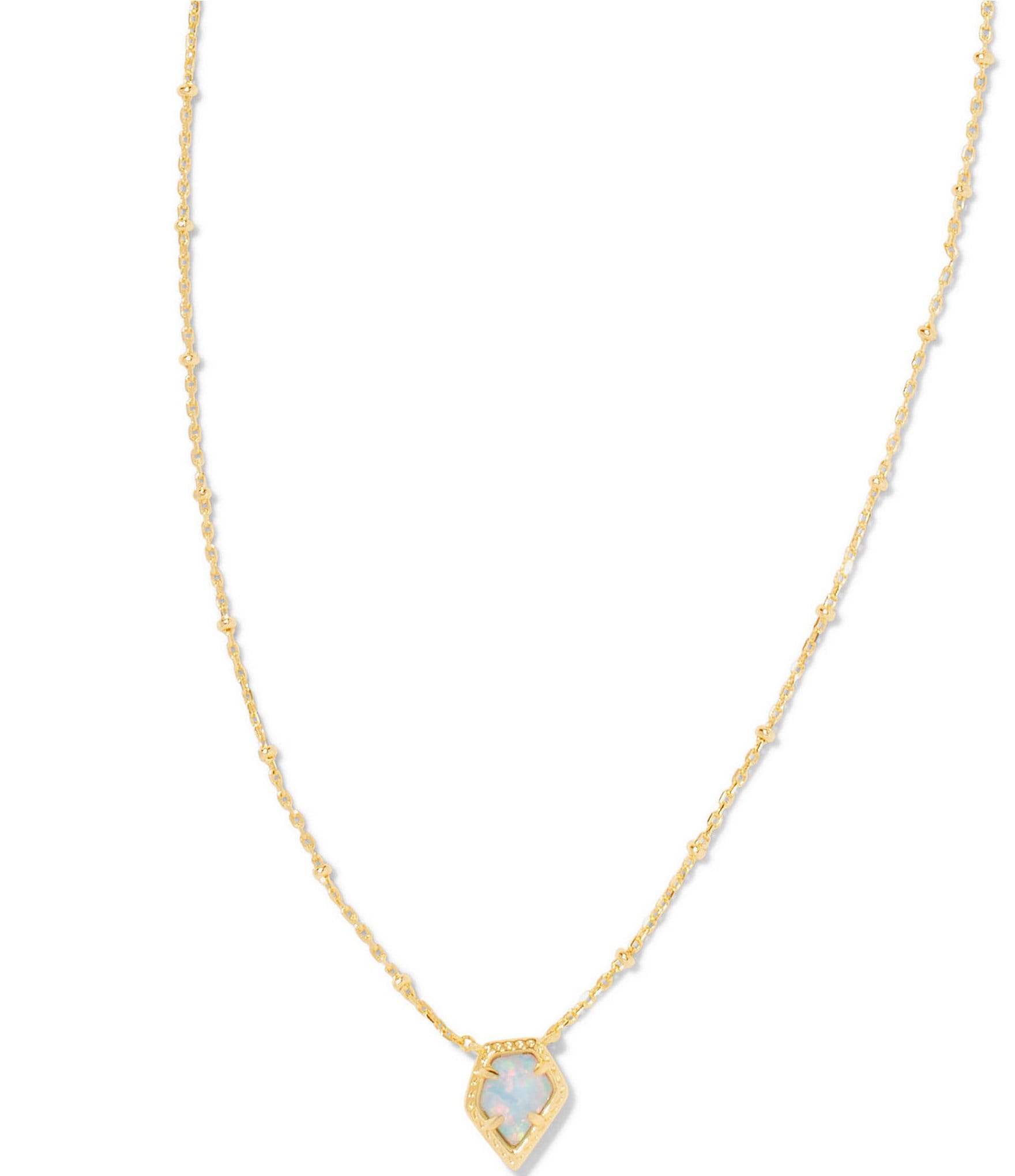 Kendra Scott Framed Gold Tess Satellite Short Pendant Necklace