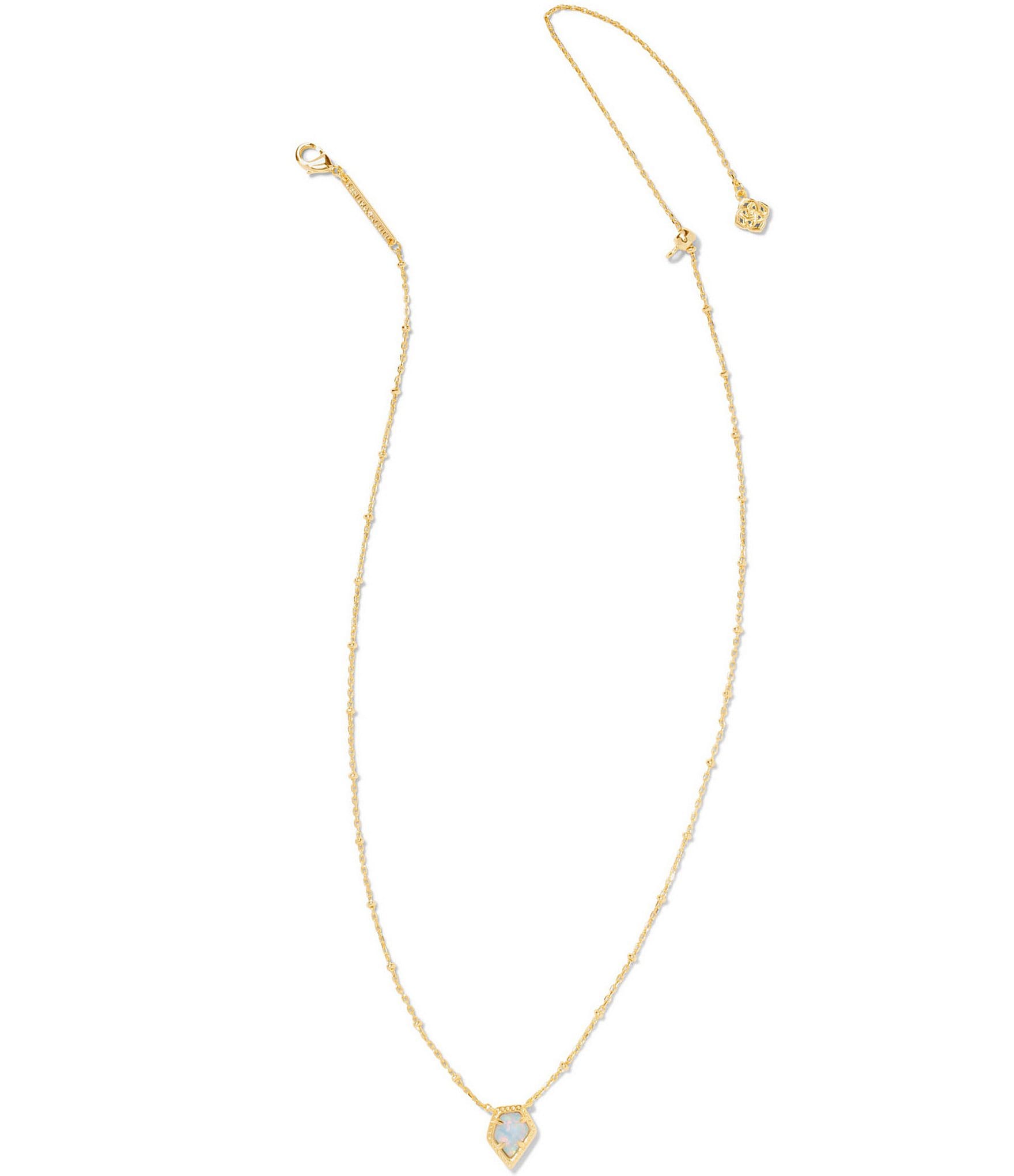 Kendra Scott Framed Gold Tess Satellite Short Pendant Necklace