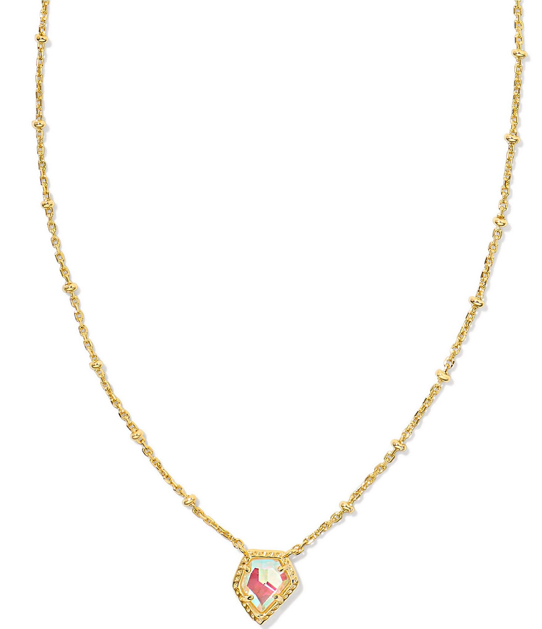 Kendra Scott Framed Gold Tess Satellite Short Pendant Necklace