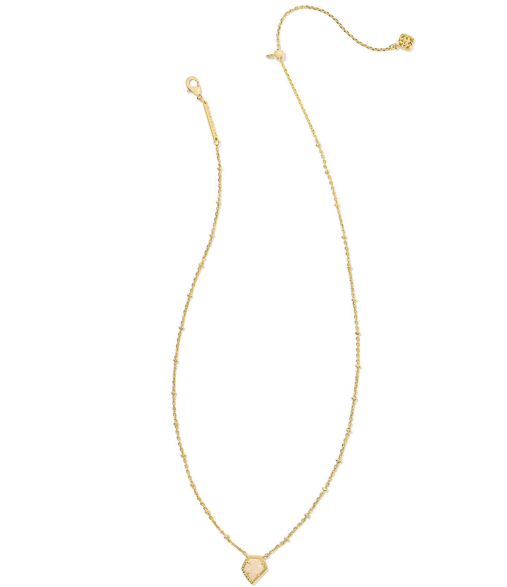 Kendra Scott Framed Gold Tessa Drusy Satellite Short Pendant Necklace