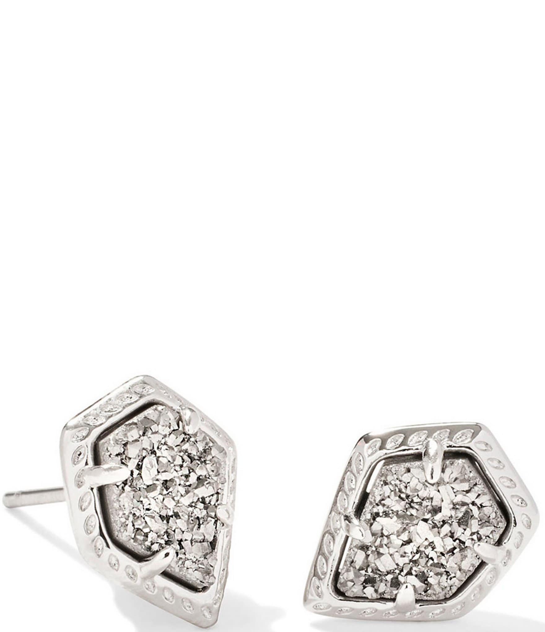 Kendra Scott Framed Tessa Silver Stud Earrings