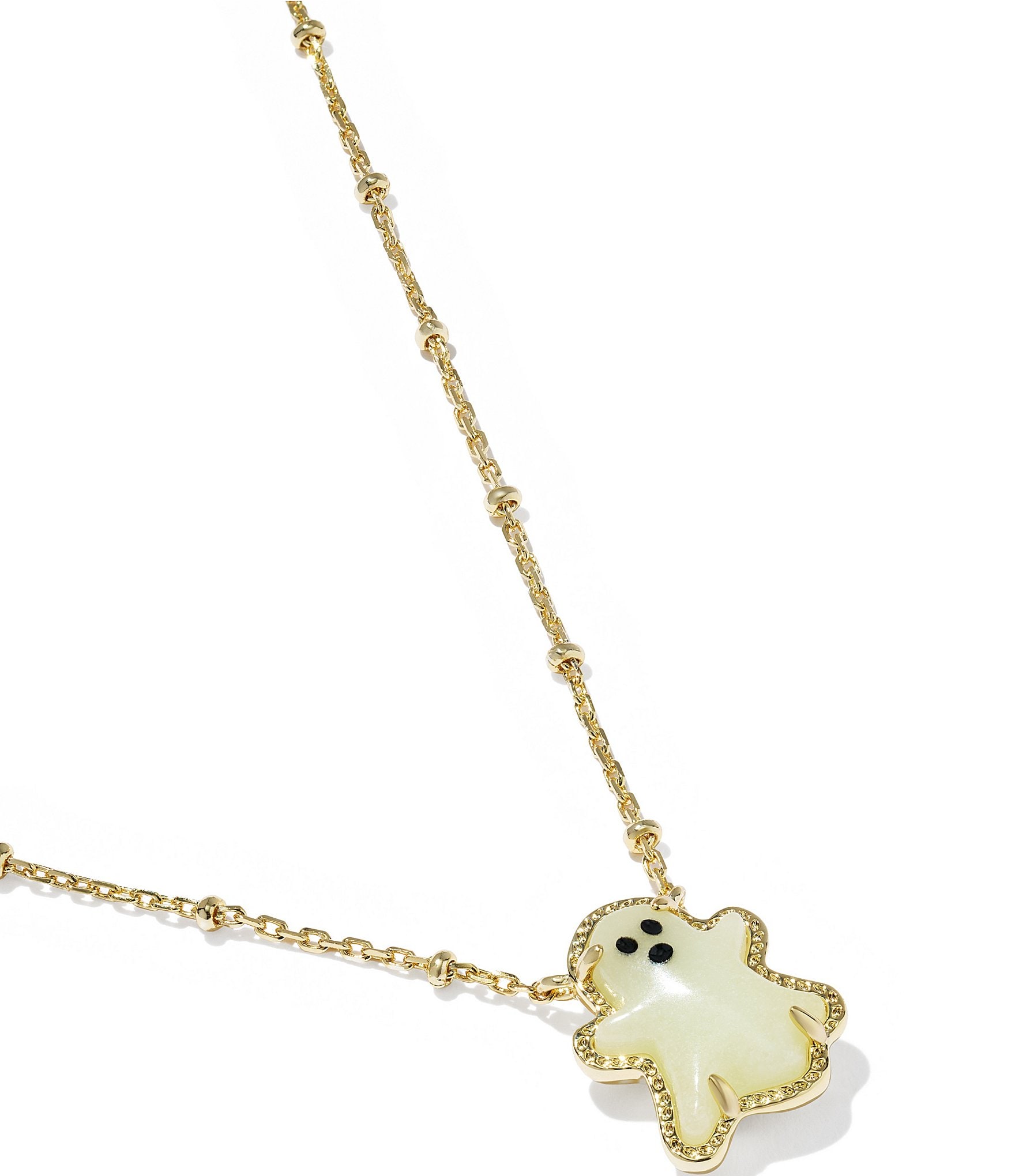 Kendra Scott Glow In The Dark Ghost Short Pendant Necklace