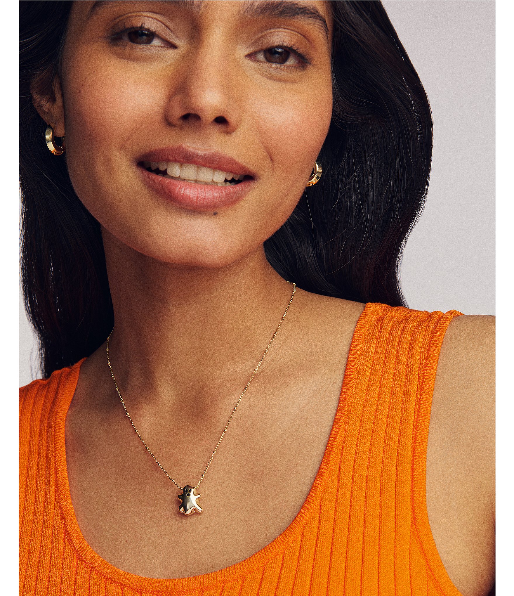 Kendra Scott Glow In The Dark Ghost Short Pendant Necklace