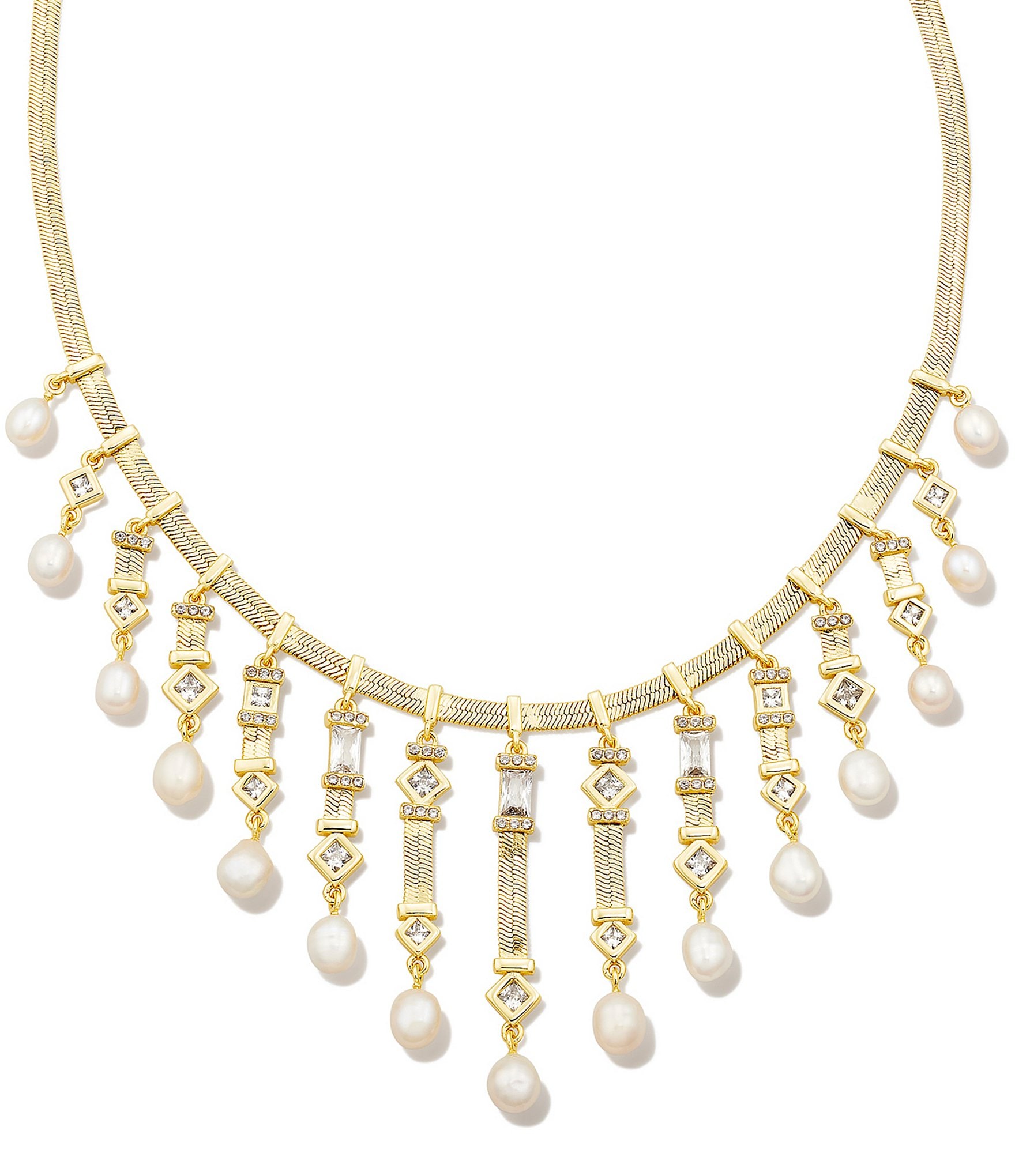 Kendra Scott Gracie Crystal Pearl Statement Necklace