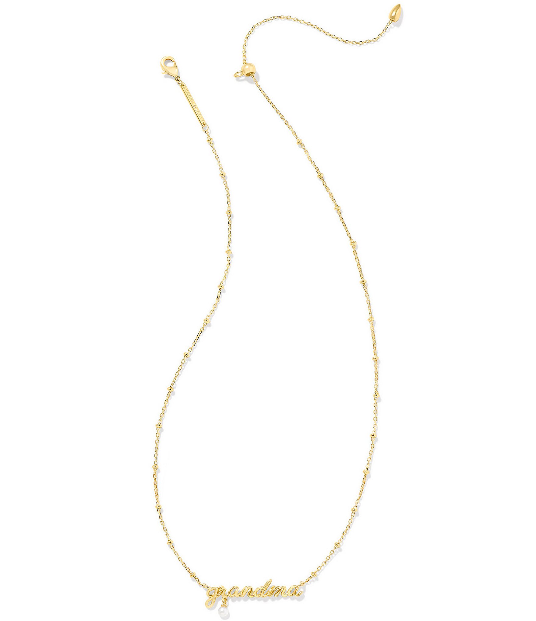 Kendra Scott Grandma Script Short Pendant Necklace