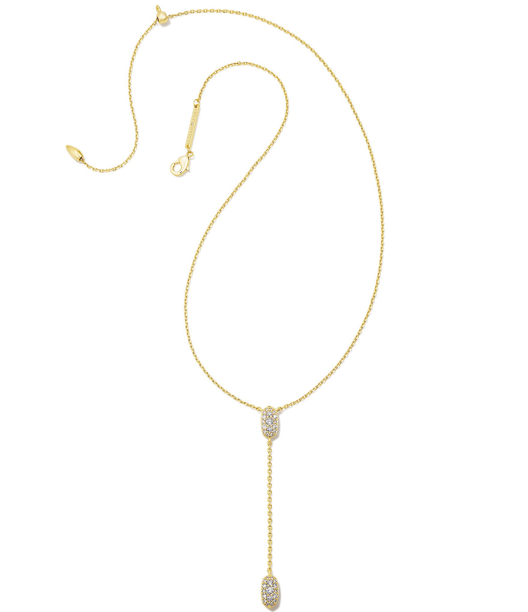 Kendra Scott Crystal Grayson Pave Y Necklace