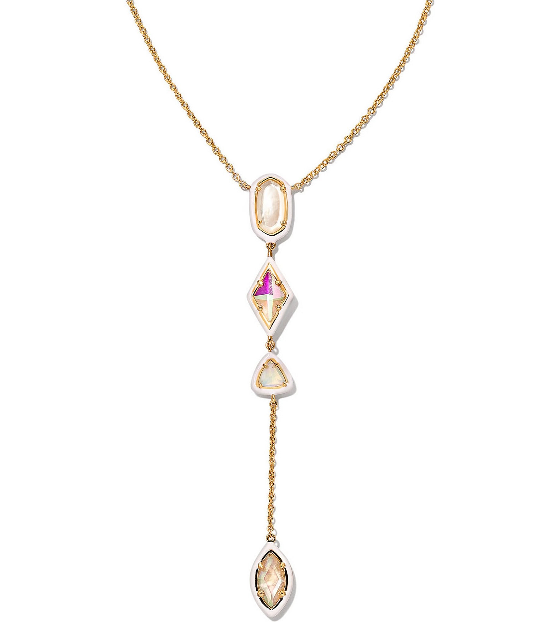 Kendra Scott Elisa Plated Y Necklace | Dillard's