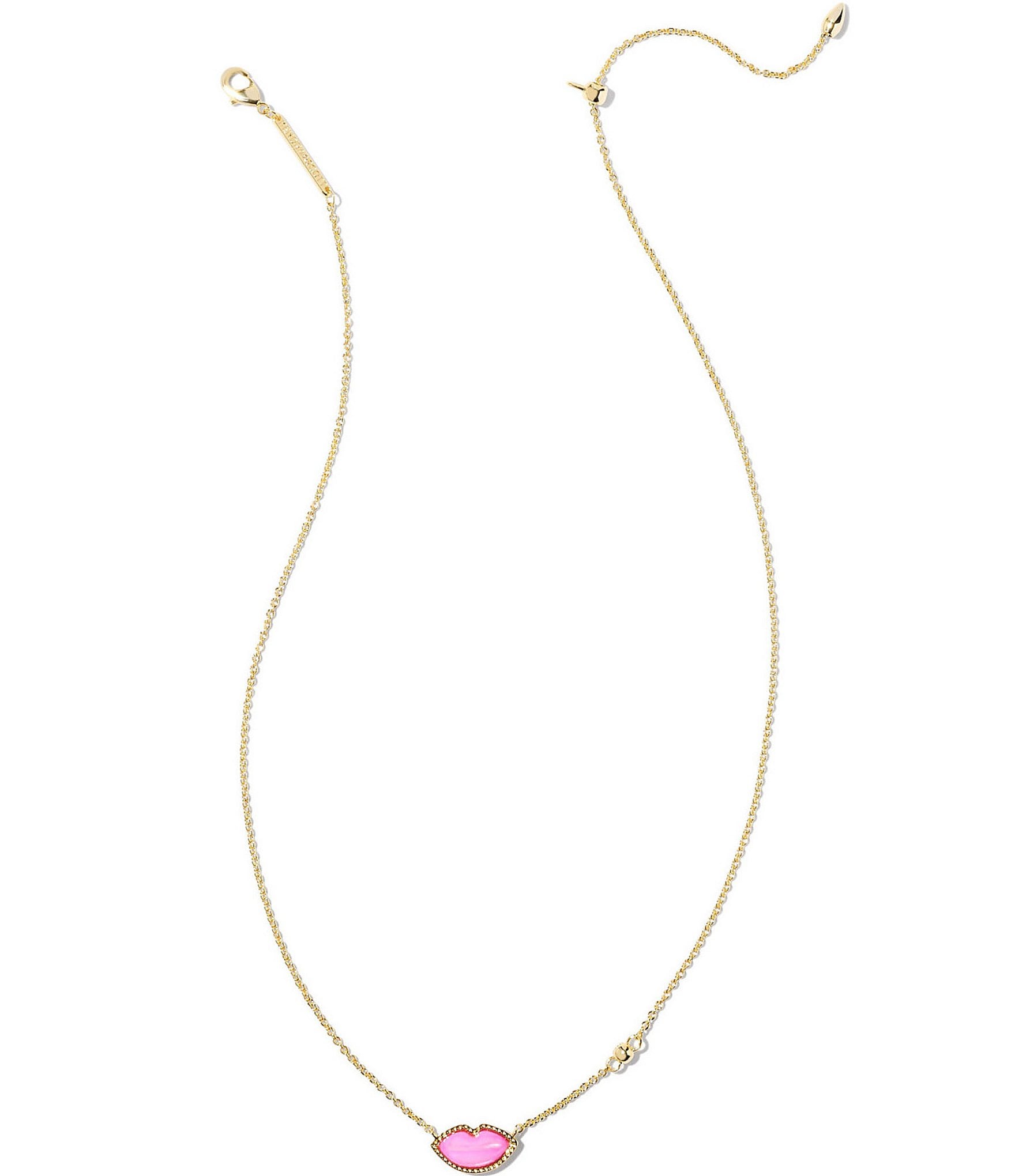 Kendra Scott Hot Pink Lips Pendant Necklace