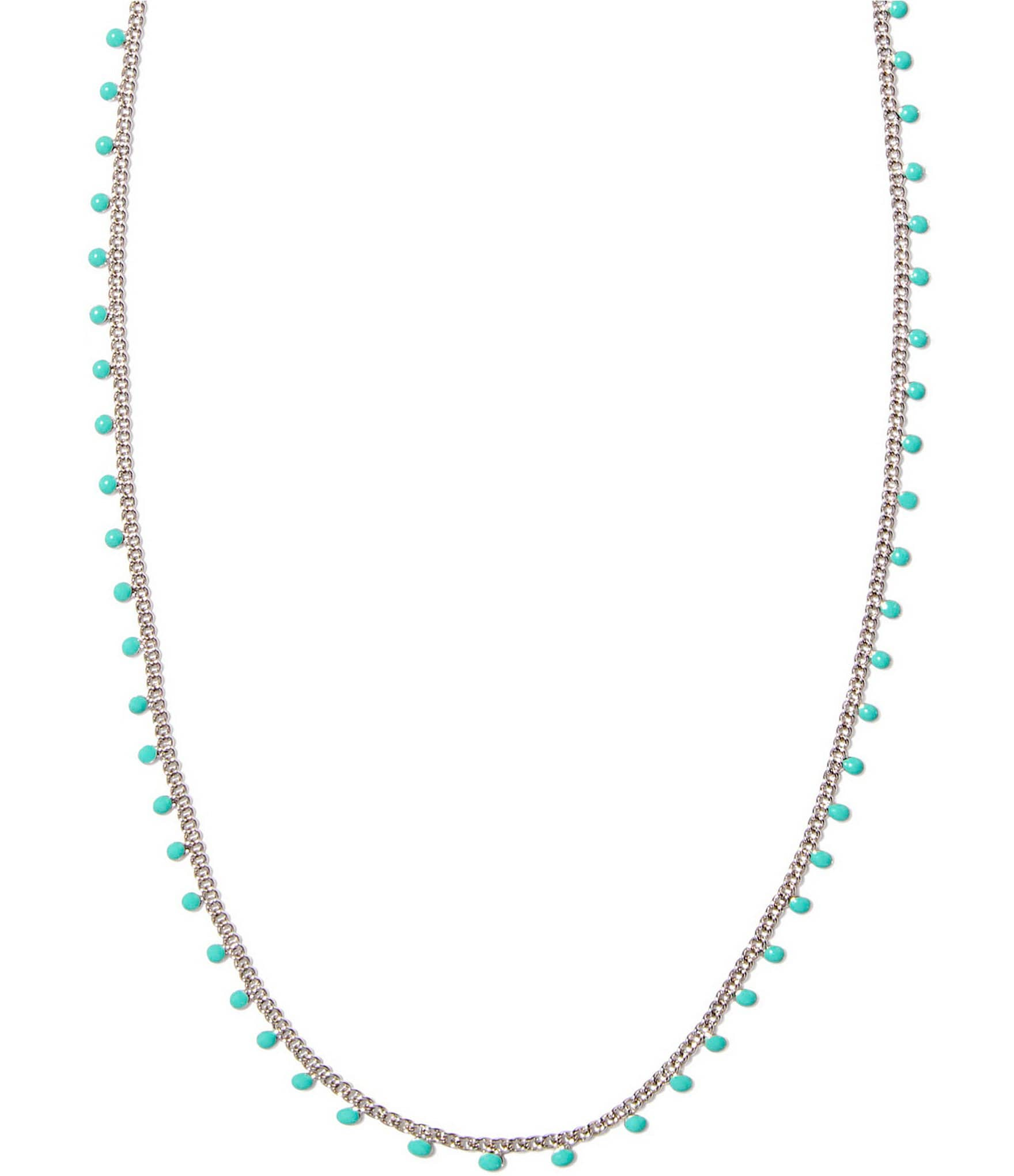 Kendra Scott Kelsey Silver Strand Collar Necklace