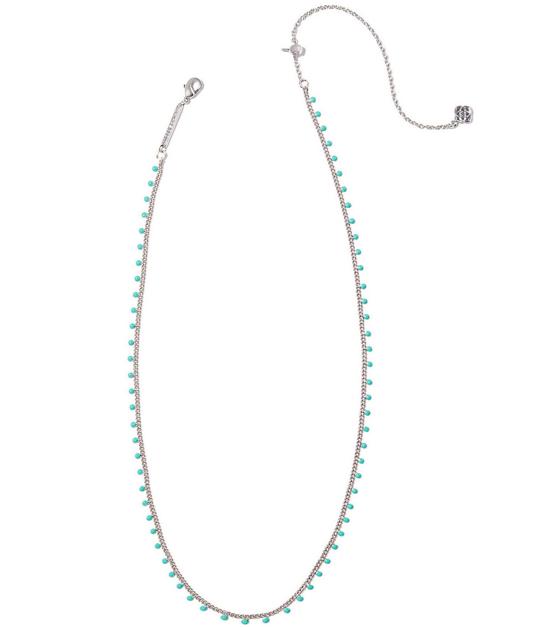 Kendra Scott Kelsey Silver Strand Collar Necklace