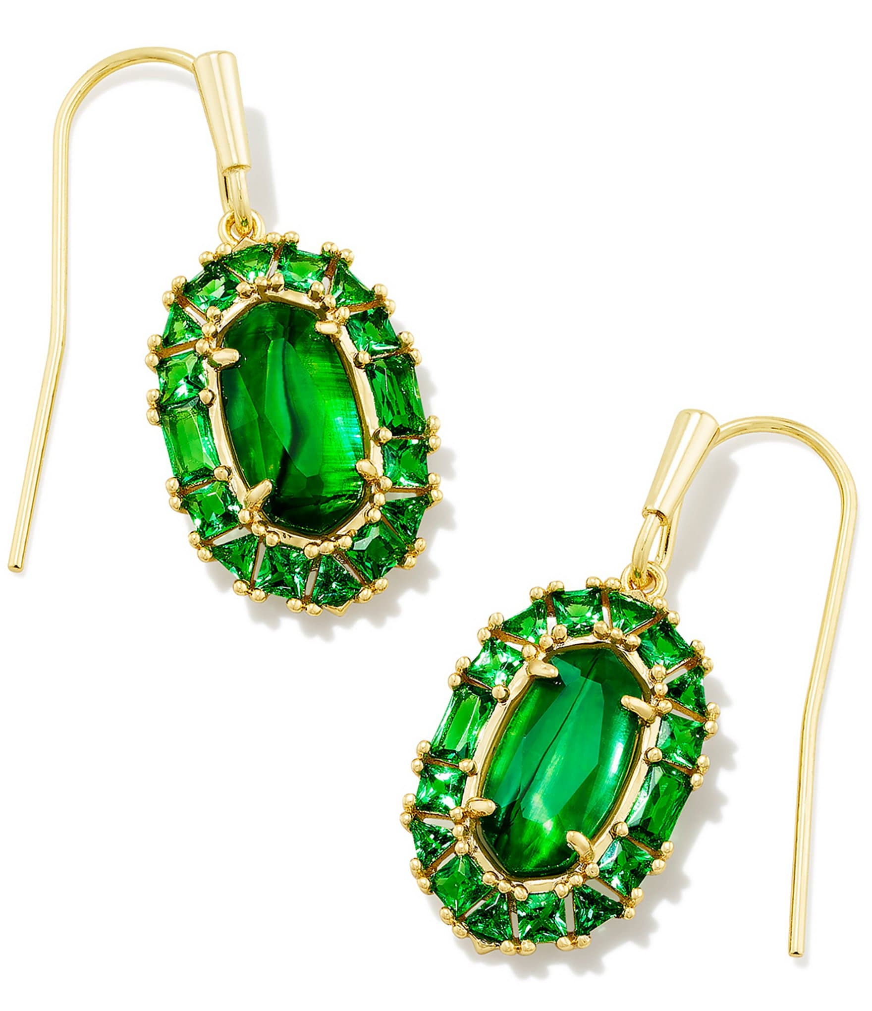 Kendra Scott Lee Crystal Frame Drop Earrings