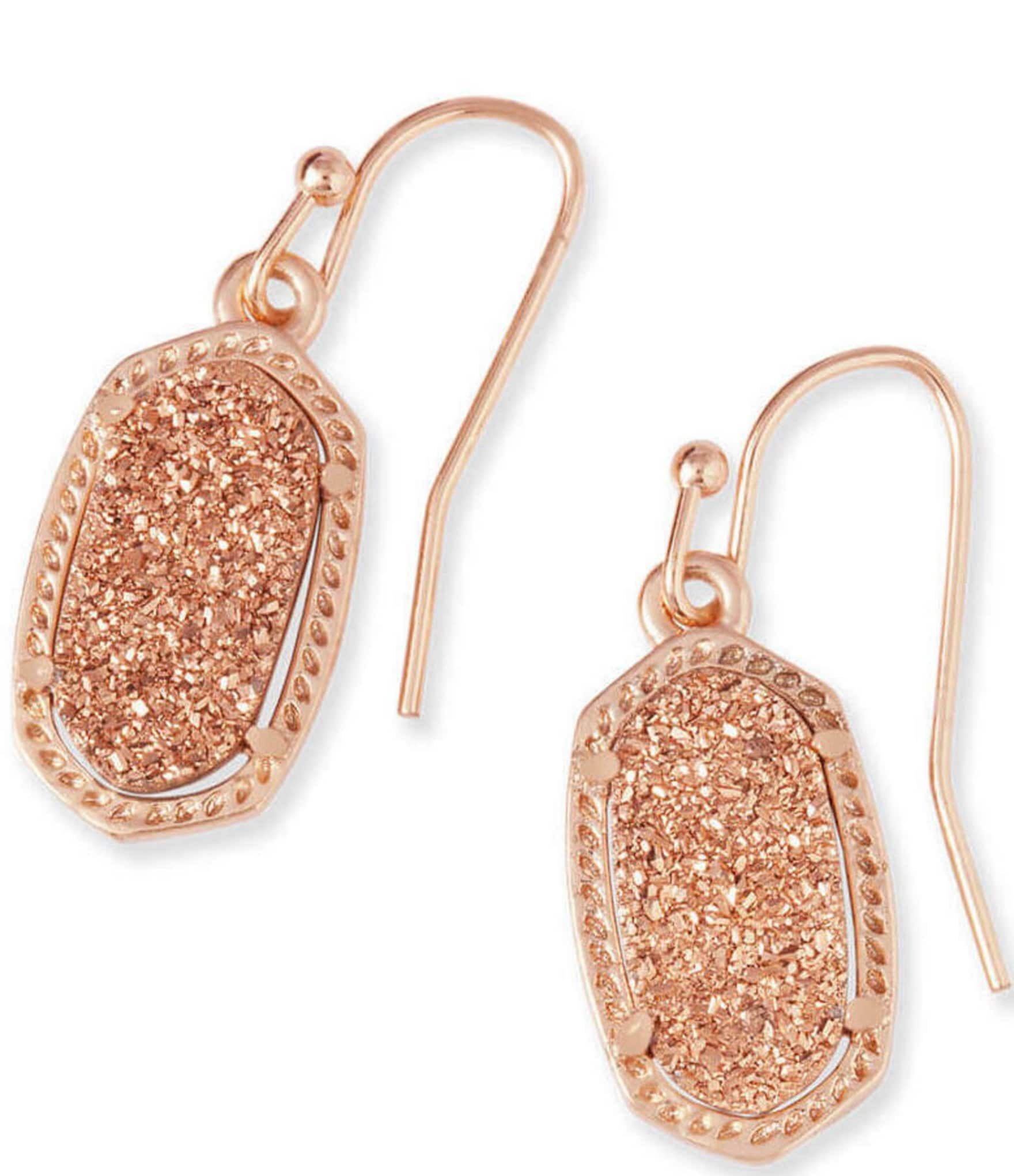 Kendra Scott Lee Rose Gold Drop Earrings