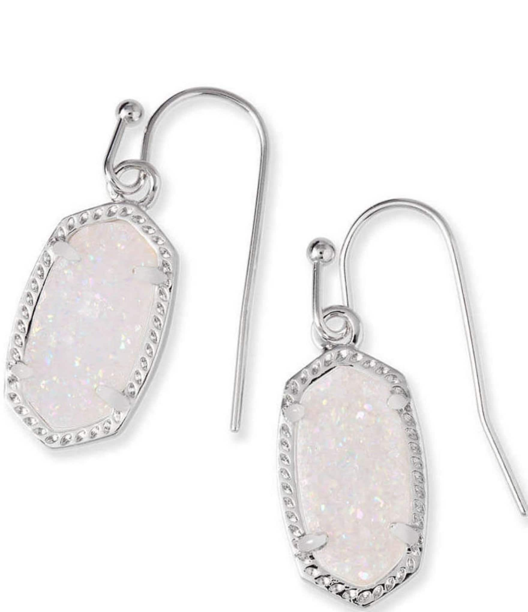 Kendra Scott Lee Silver Drop Earrings