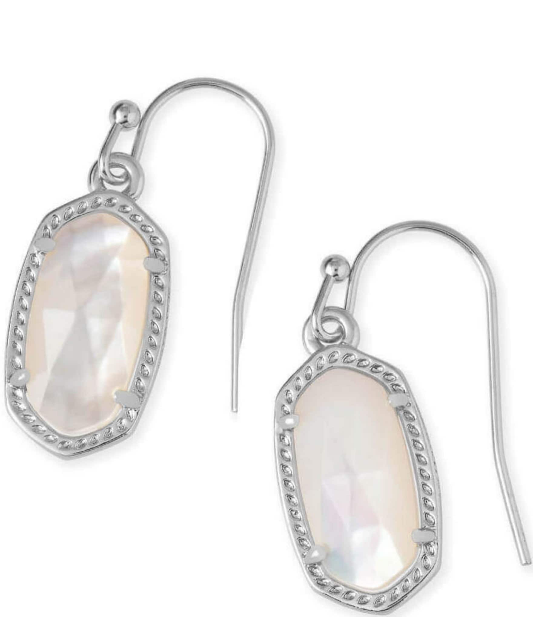 Kendra Scott Lee Silver Drop Earrings