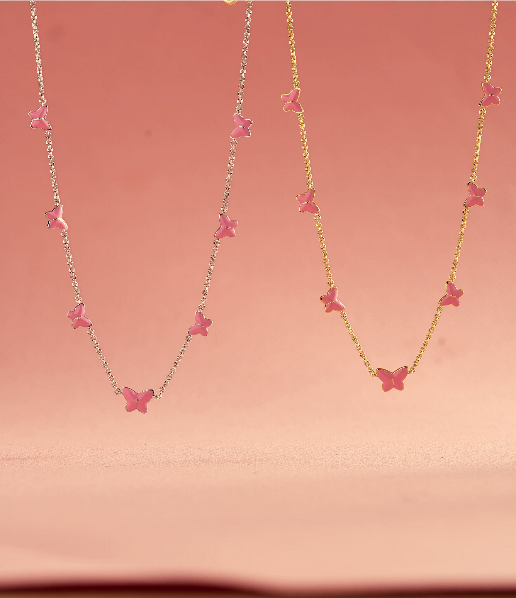 Kendra Scott Lillia Butterfly Enamel Strand Collar Necklace