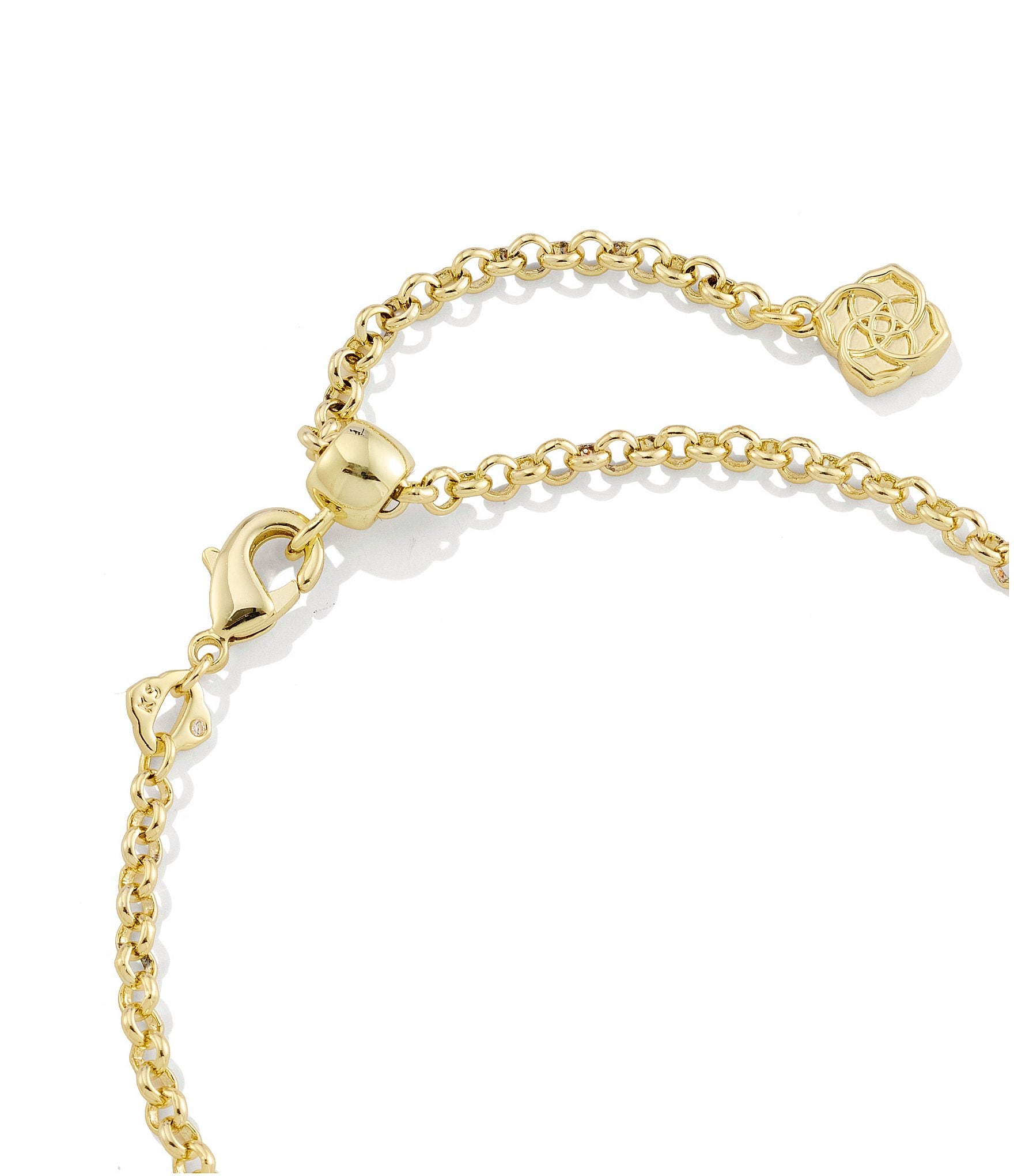 Kendra Scott Mallory Crystal Delicate Chain Line Bracelet