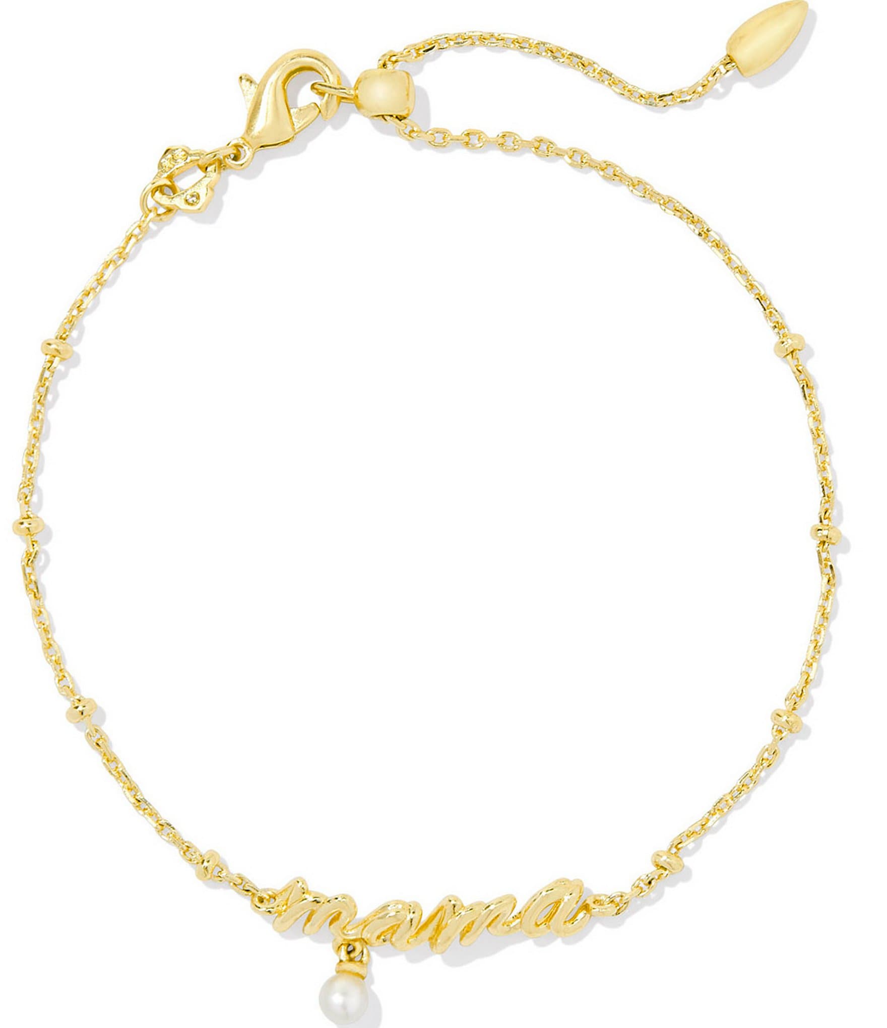 Kendra Scott Mama Script Delicate Chain Bracelet