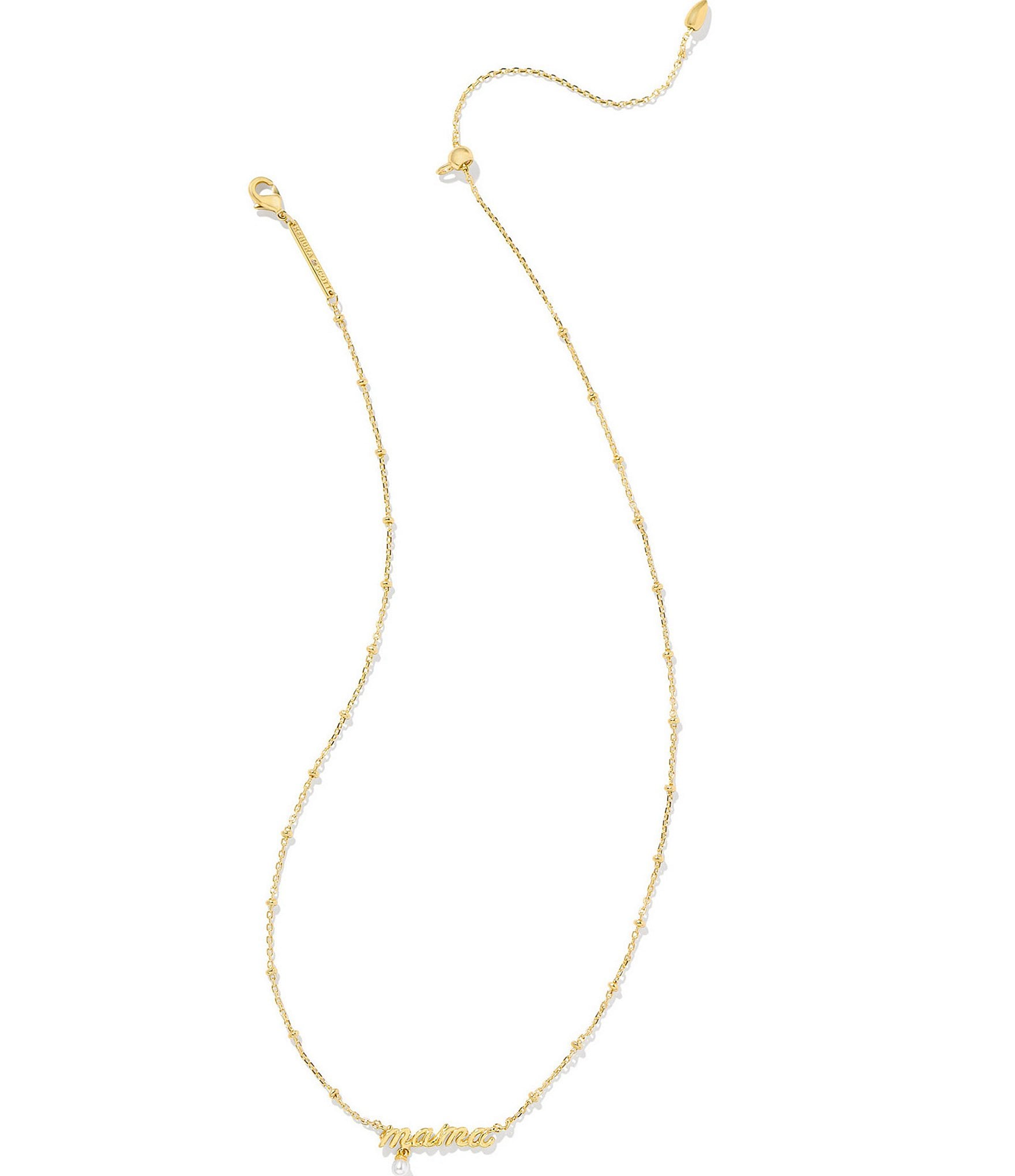 Kendra Scott Mama Script Short Pendant Necklace