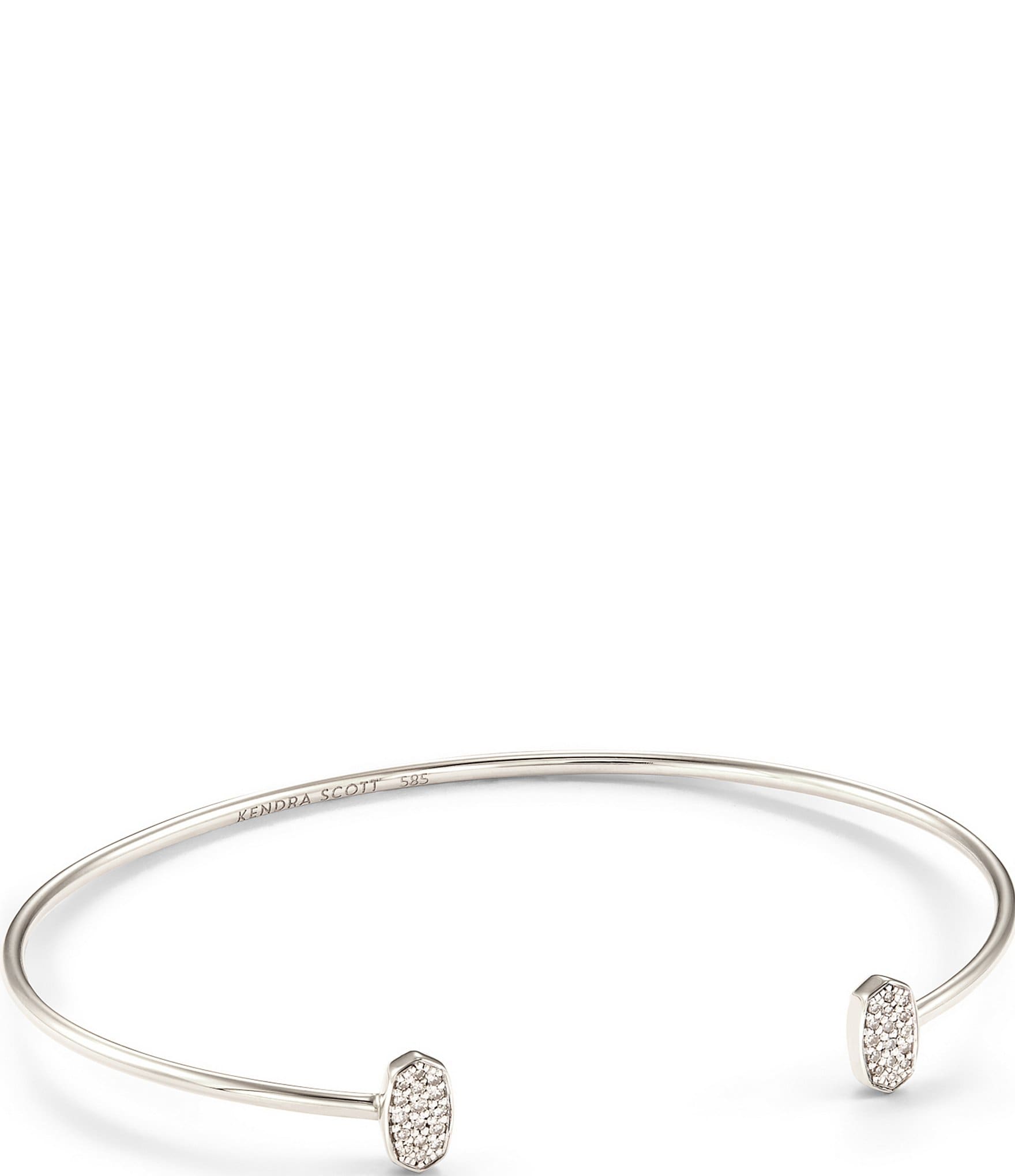Kendra Scott Haven Heart Delicate Chain Bracelet in White Crystal – Smyth  Jewelers