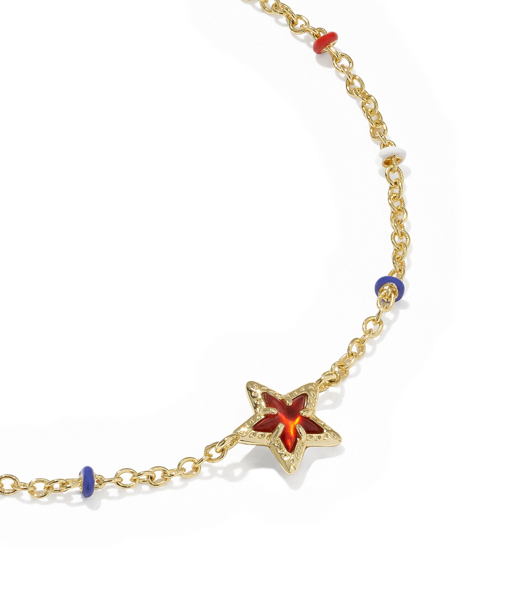 Kendra Scott Mini Cassidy Star Americana Delicate Line Bracelet