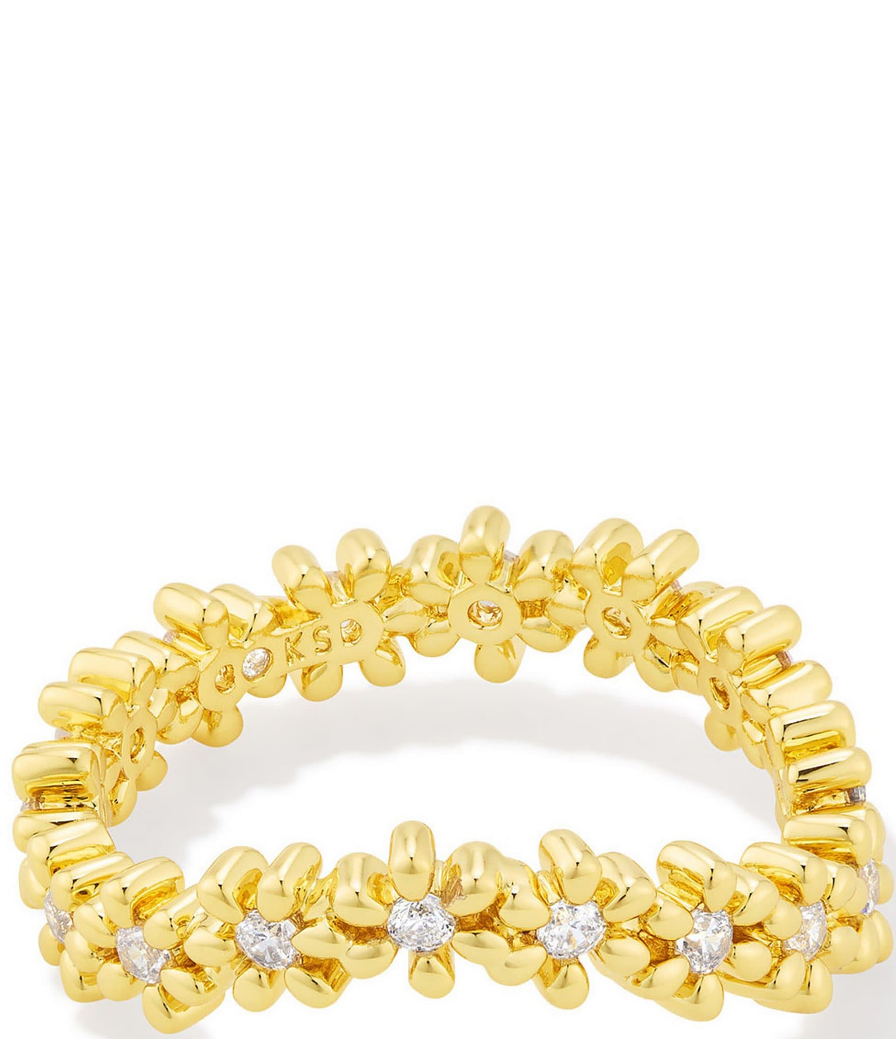 Kendra Scott Nydia Crystal Gold Band Ring