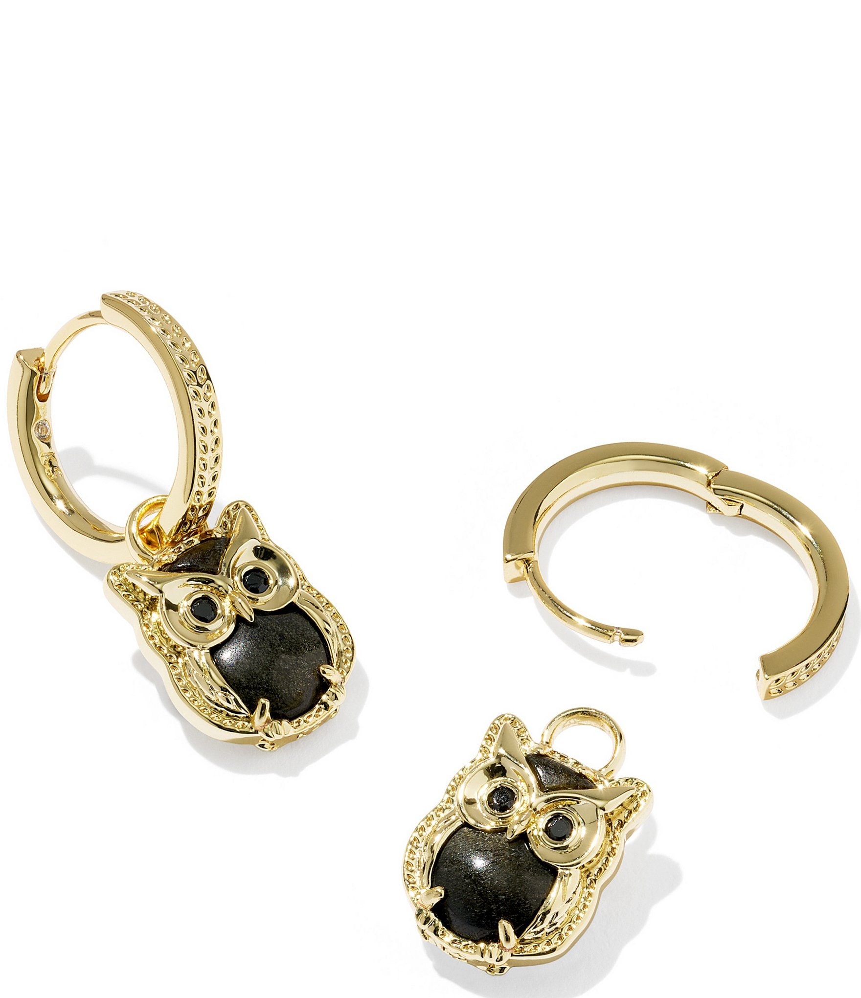Kendra Scott Owl Huggie Hoop Earrings