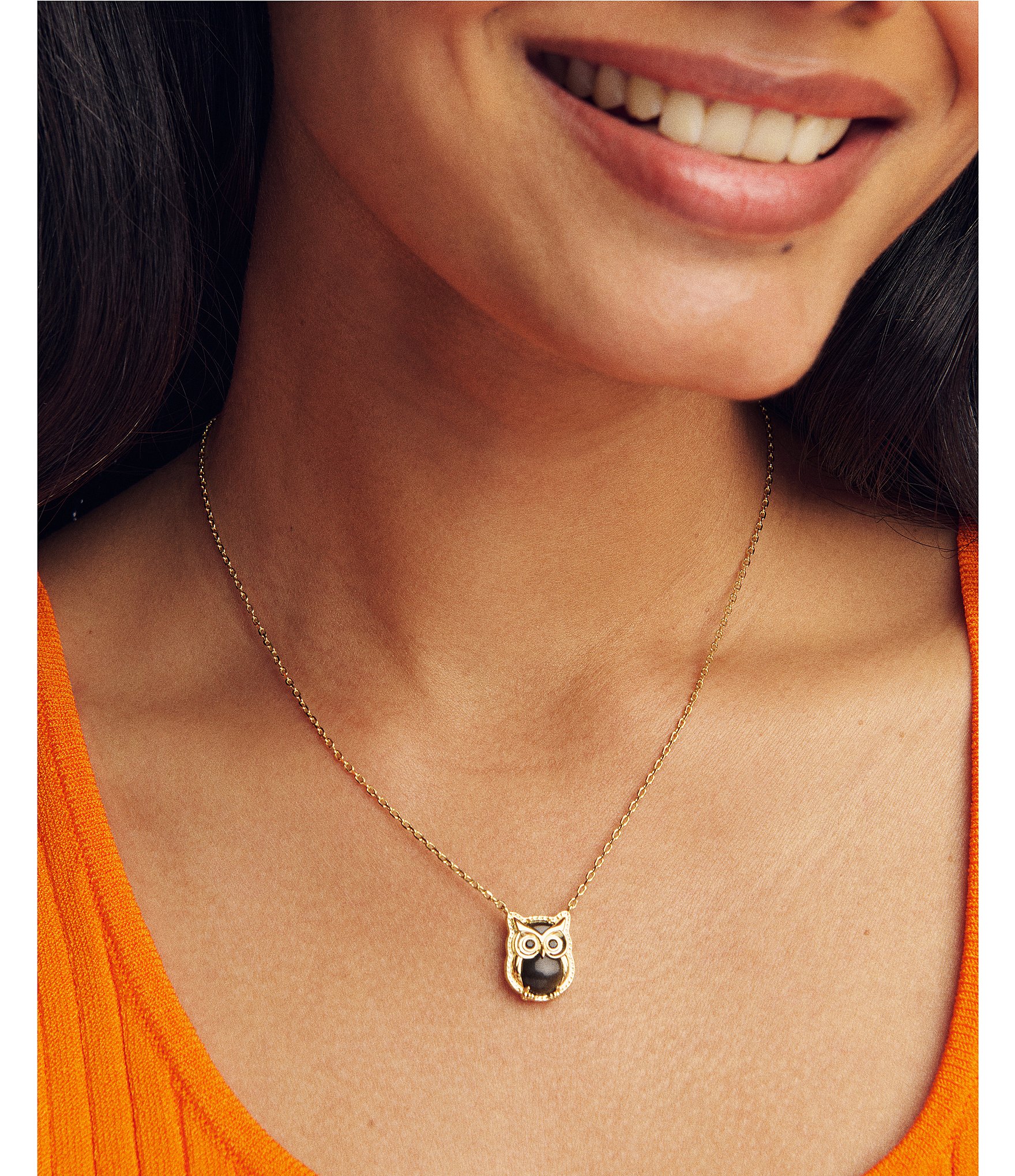 Kendra Scott Owl Short Pendant Necklace