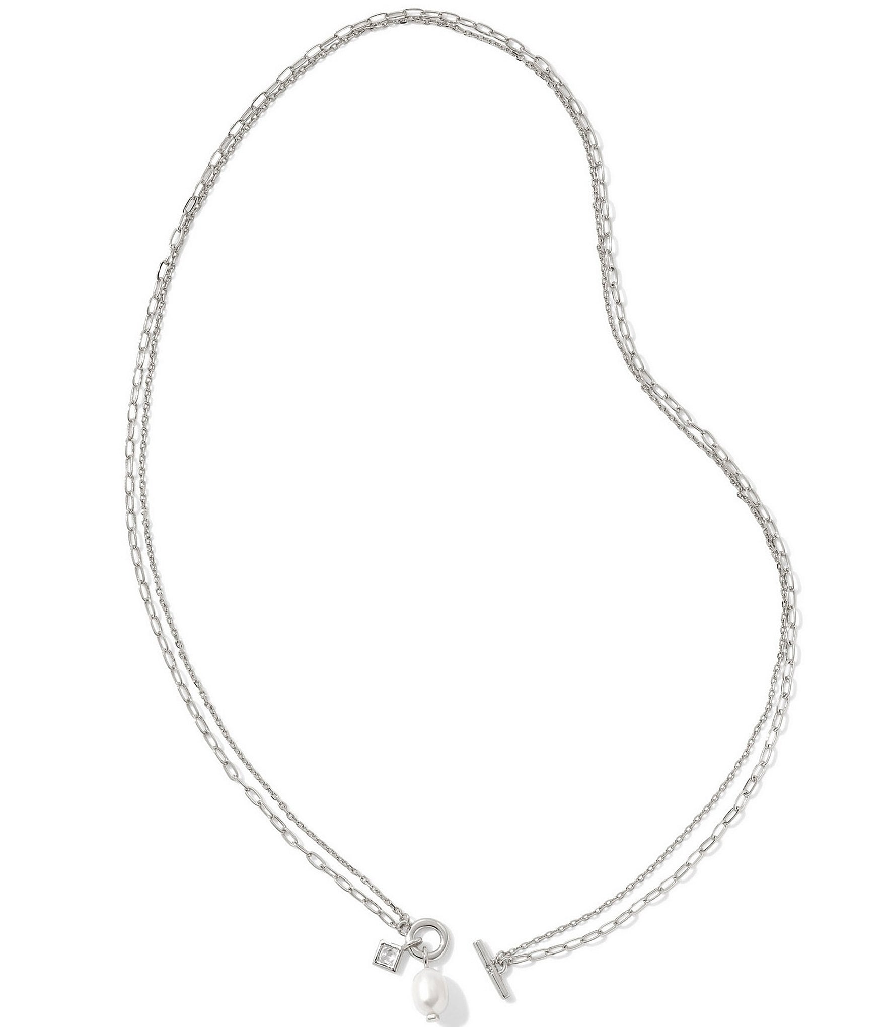 Kendra Scott Pearl Crystal Eve Short Multi Strand Necklace