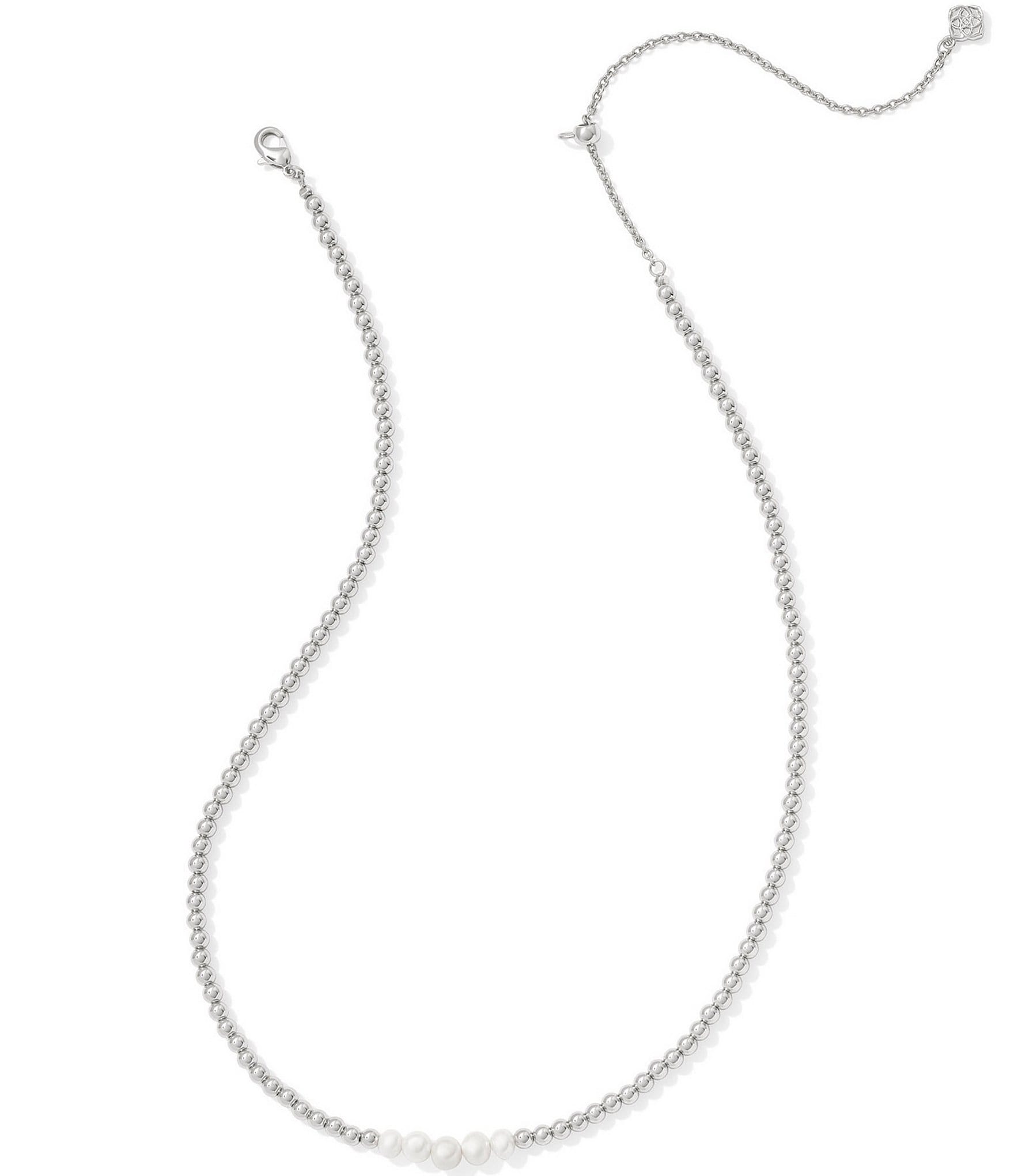 Kendra Scott Pearl Eve Beaded Short Multi Strand Necklace