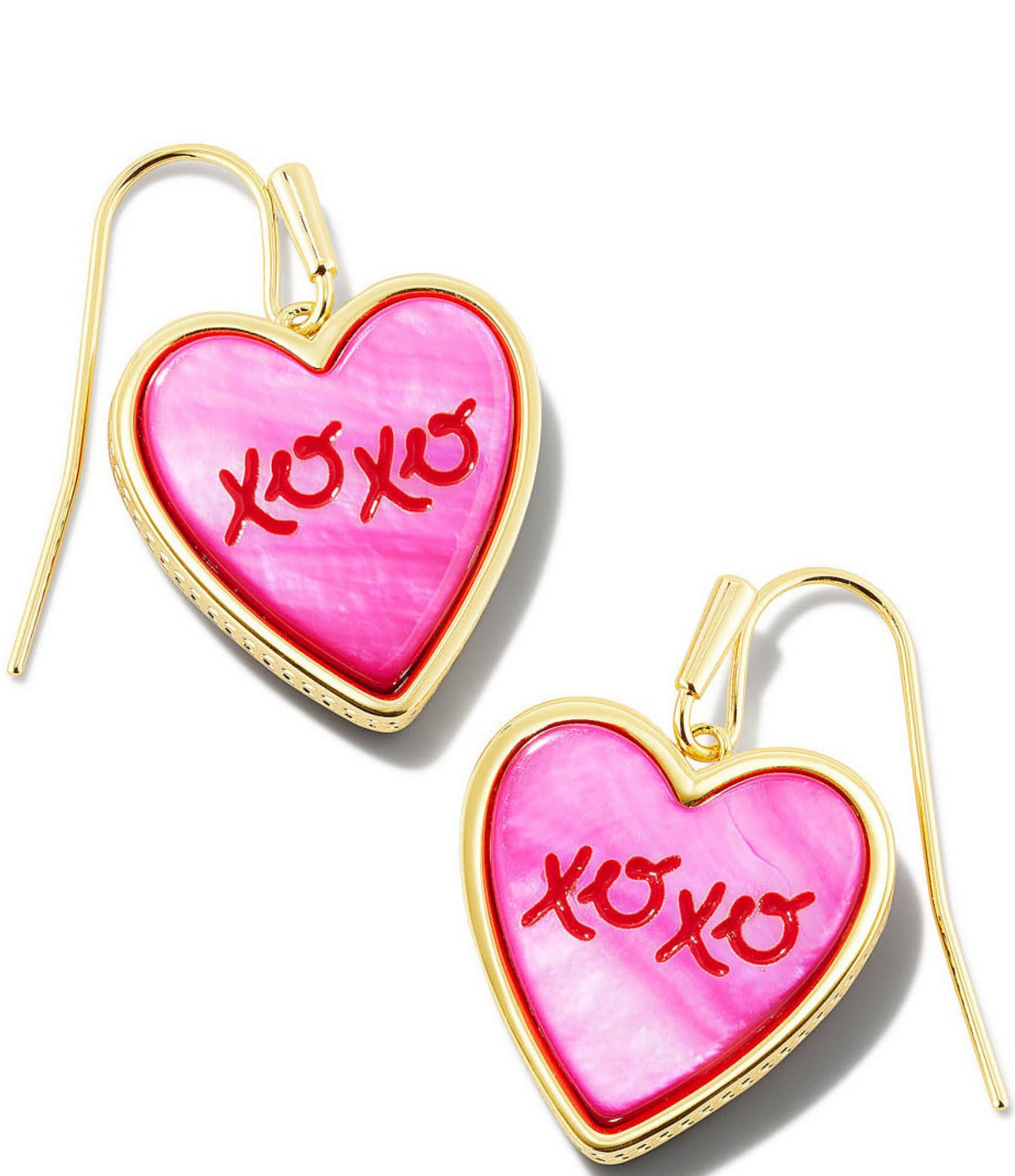  XOX Heart Drop Earrings: Clothing, Shoes & Jewelry