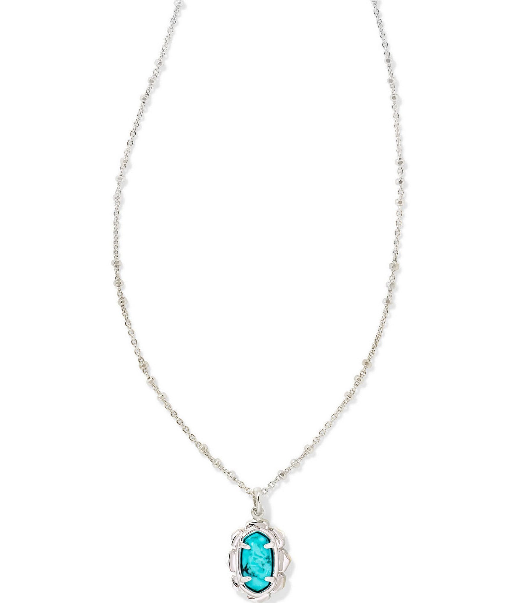 Kendra Scott Piper Silver Pendant Necklace | Dillard's