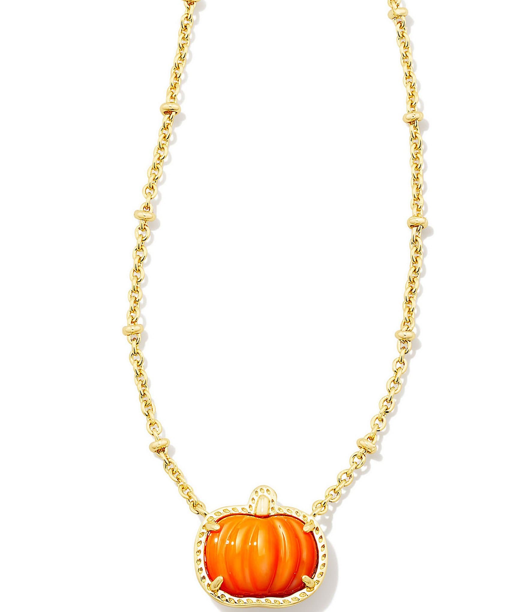 Kendra Scott Pumpkin Short Pendant Necklace