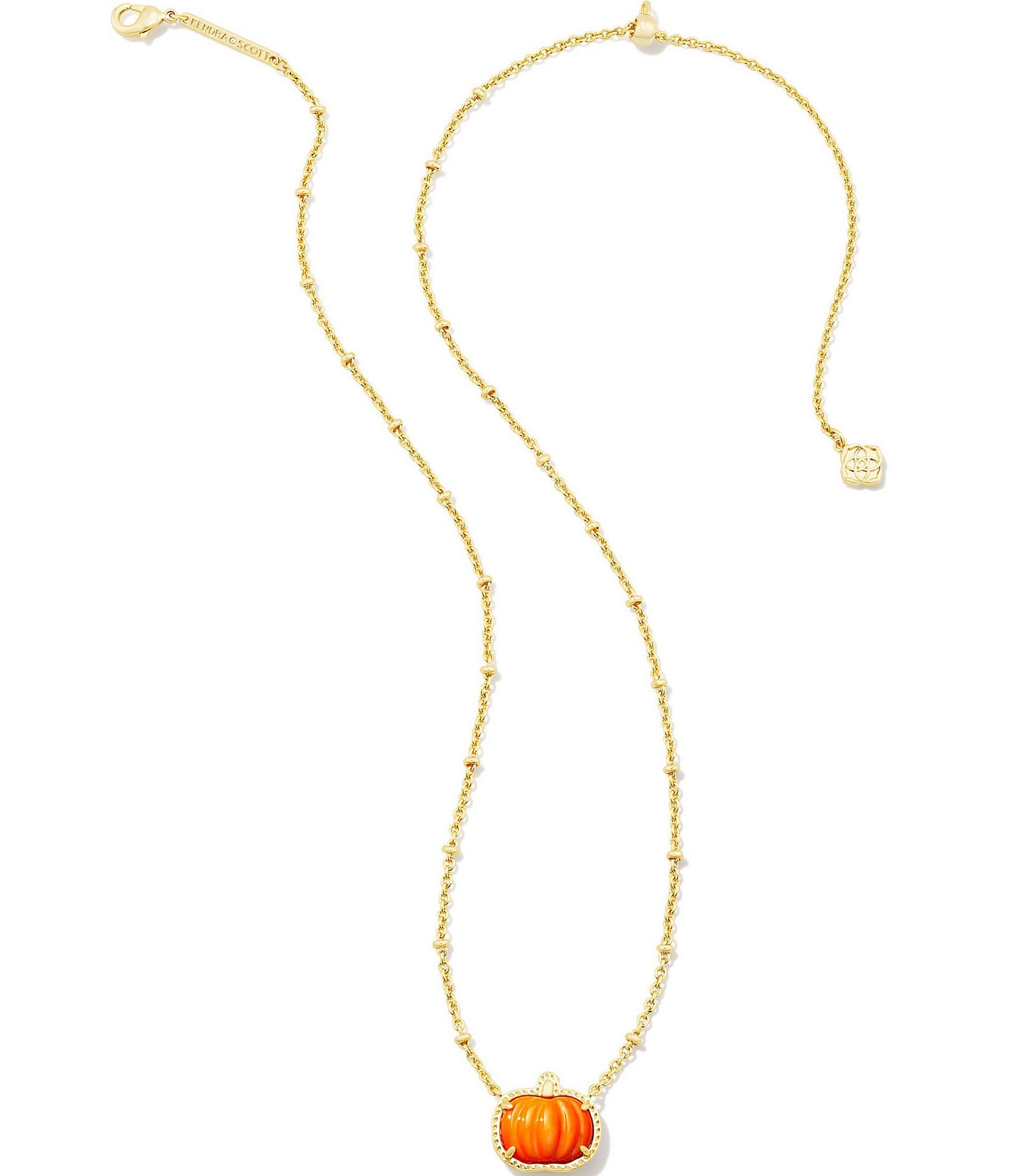 Kendra Scott Pumpkin Short Pendant Necklace