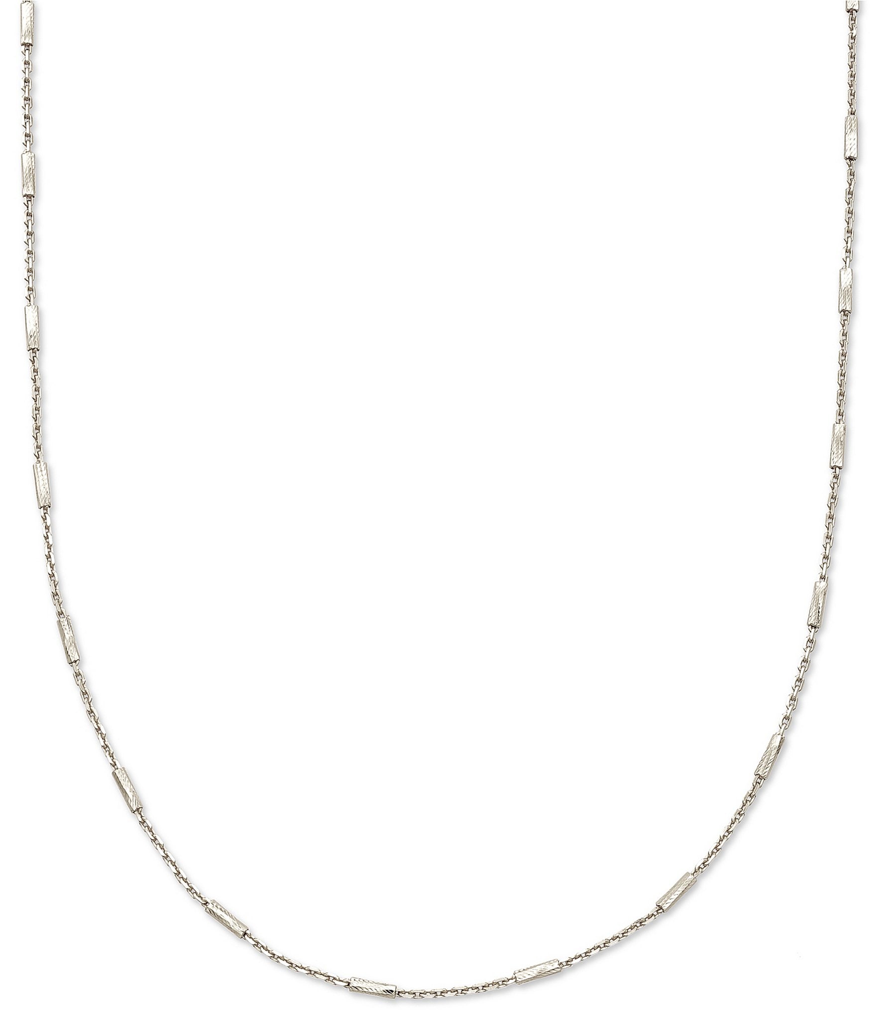 Kendra Scott Roll Bar Sterling Silver Chain Necklace