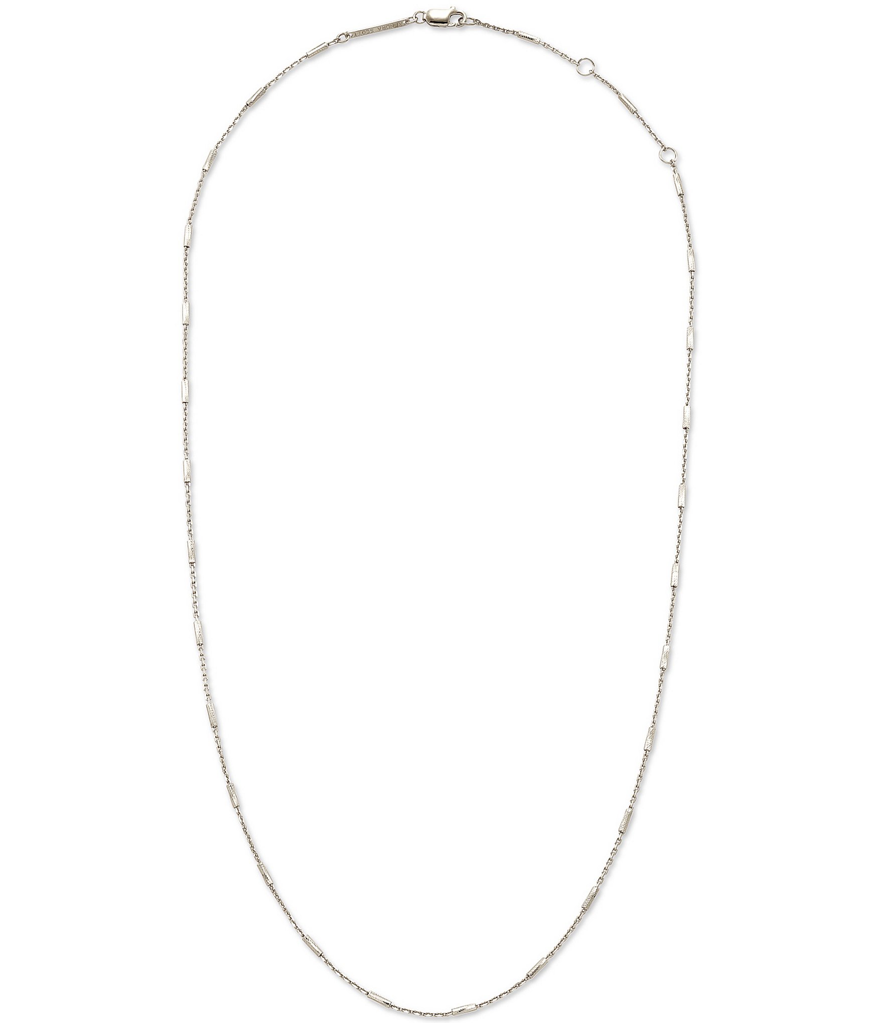 Kendra Scott Roll Bar Sterling Silver Chain Necklace