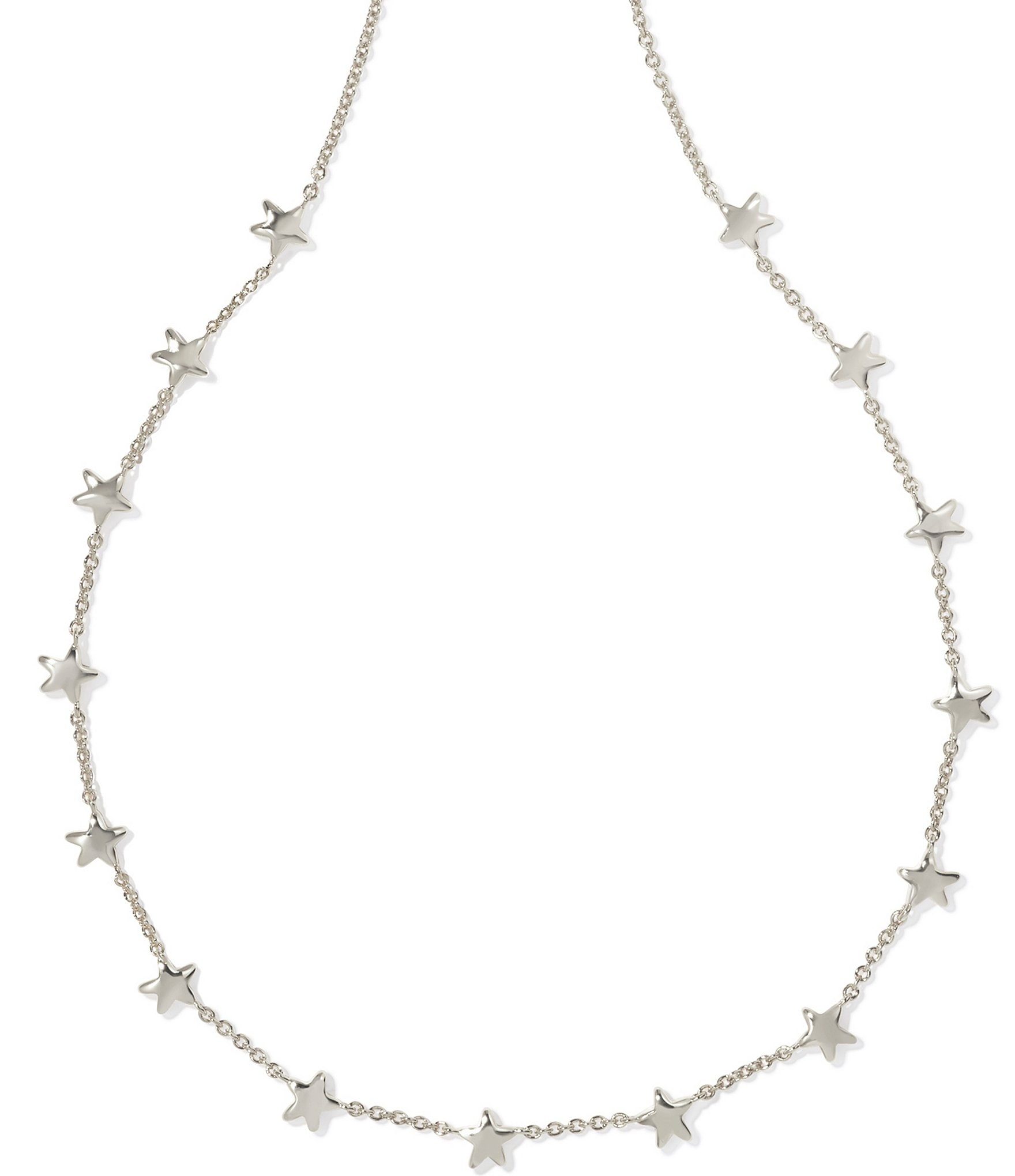 Kendra Scott Sierra Silver Star Short Collar Necklace