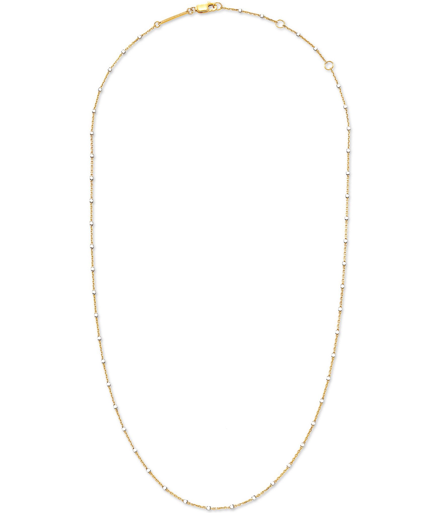 Kendra Scott Single Satellite Mixed Metal Chain Necklace