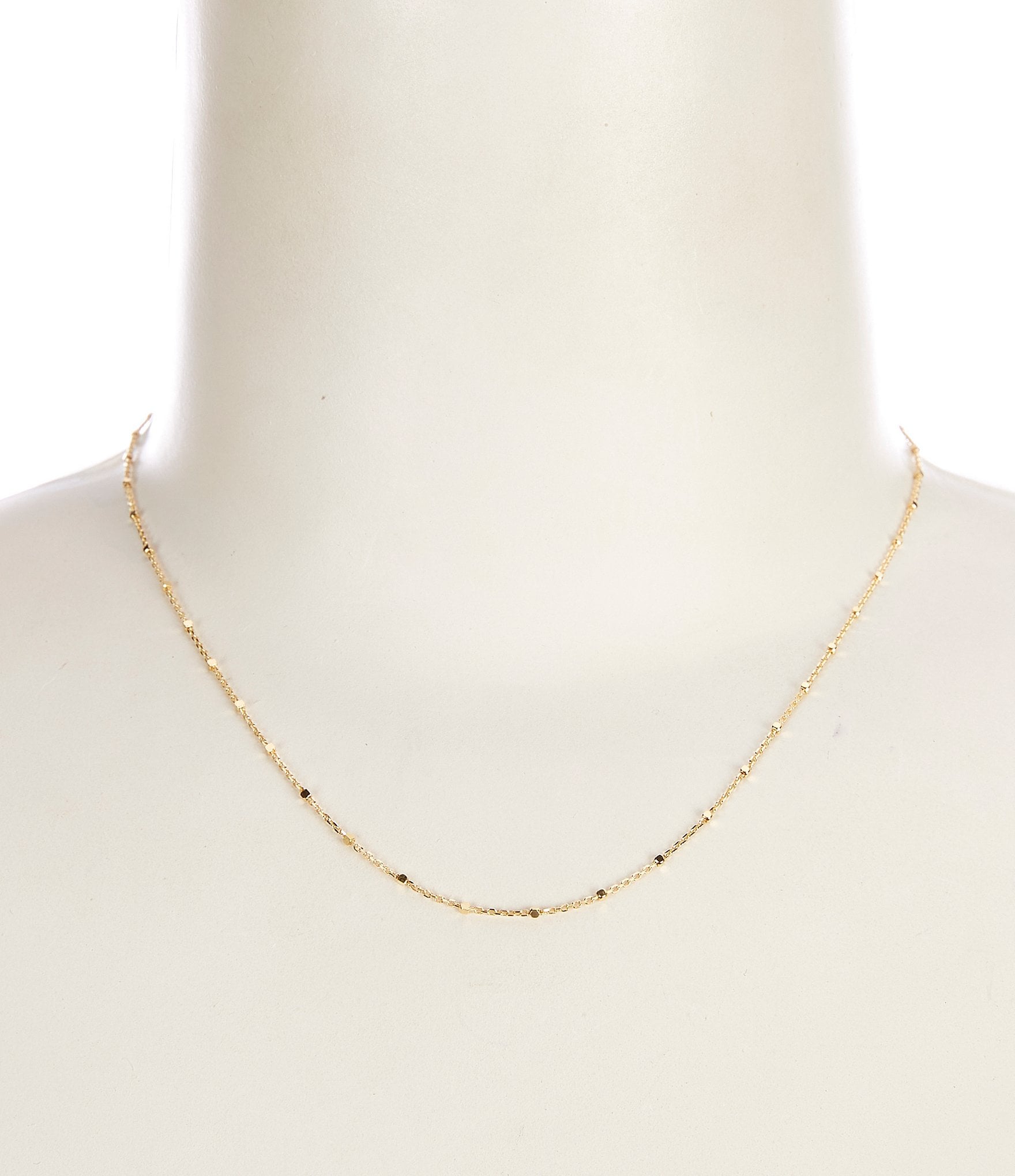 Kendra Scott Single Satellite Mixed Metal Chain Necklace