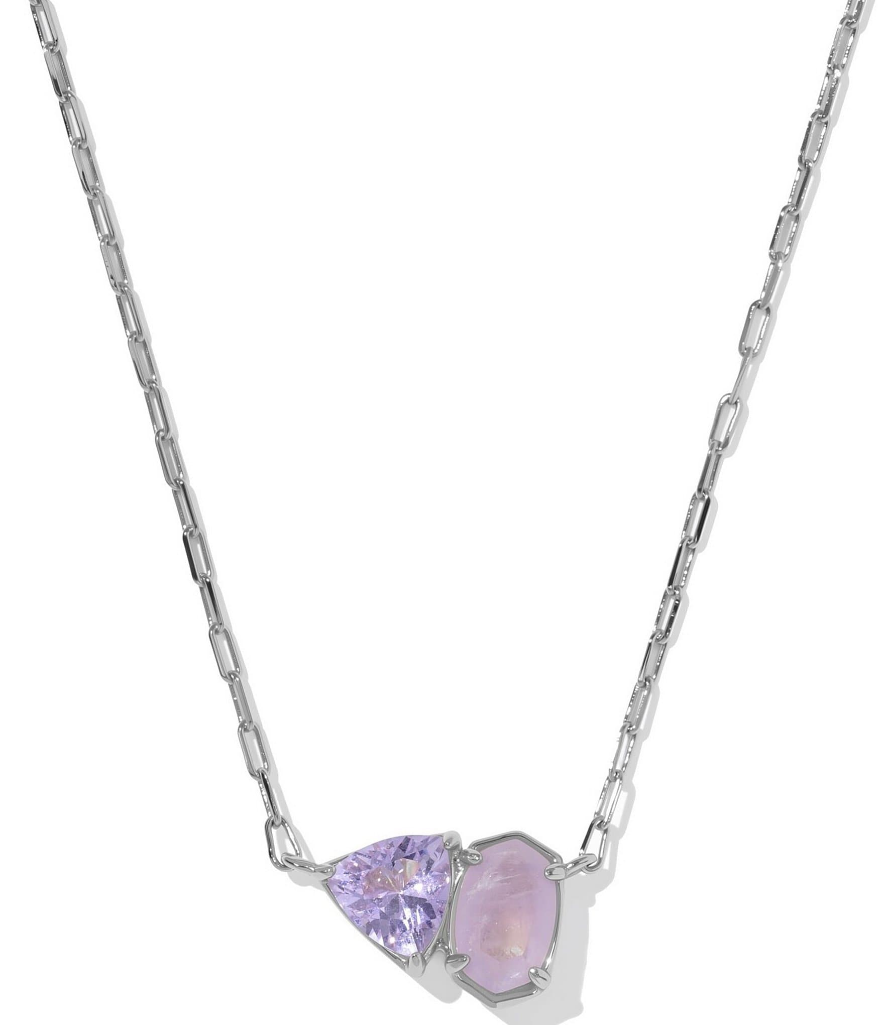 Kendra Scott Tatum Rhinestone Short Pendant Chain Necklace