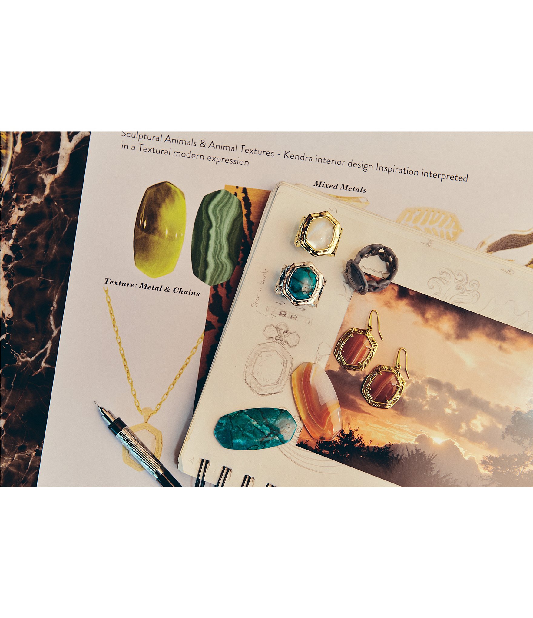Kendra Scott Tiger Striped Daphne Cocktail Ring