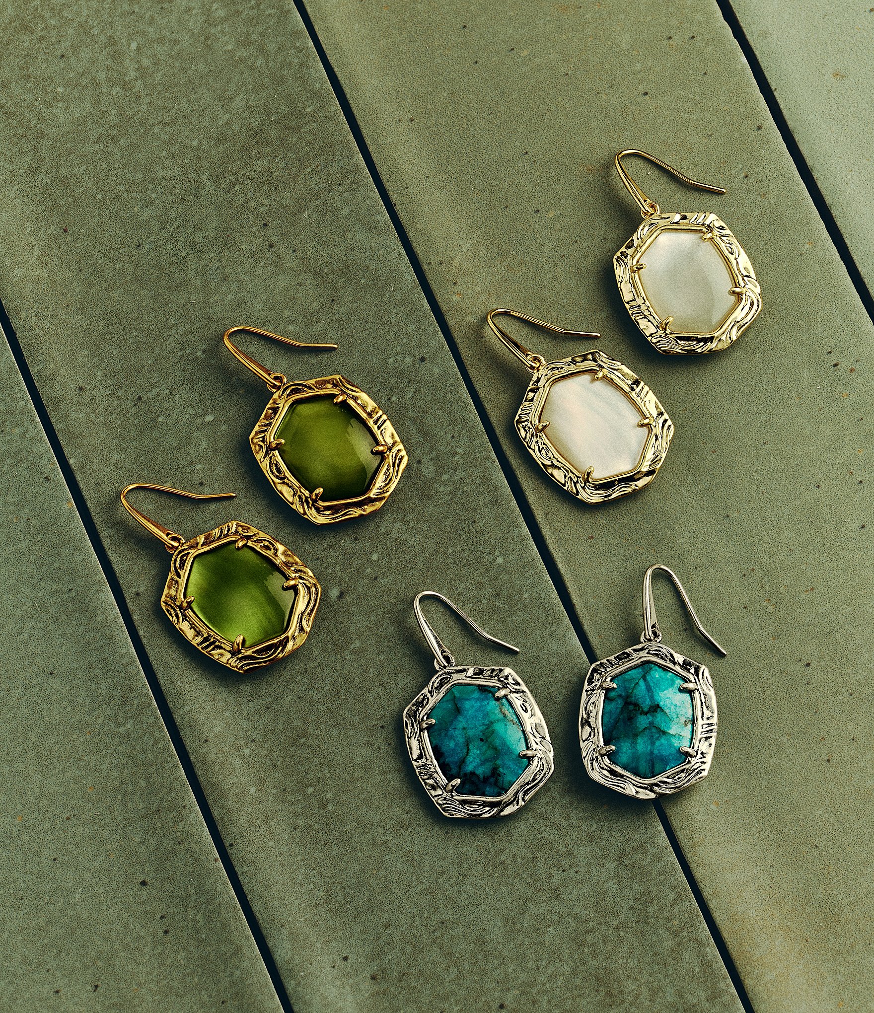 Kendra Scott Tiger Striped Daphne Drop Earrings