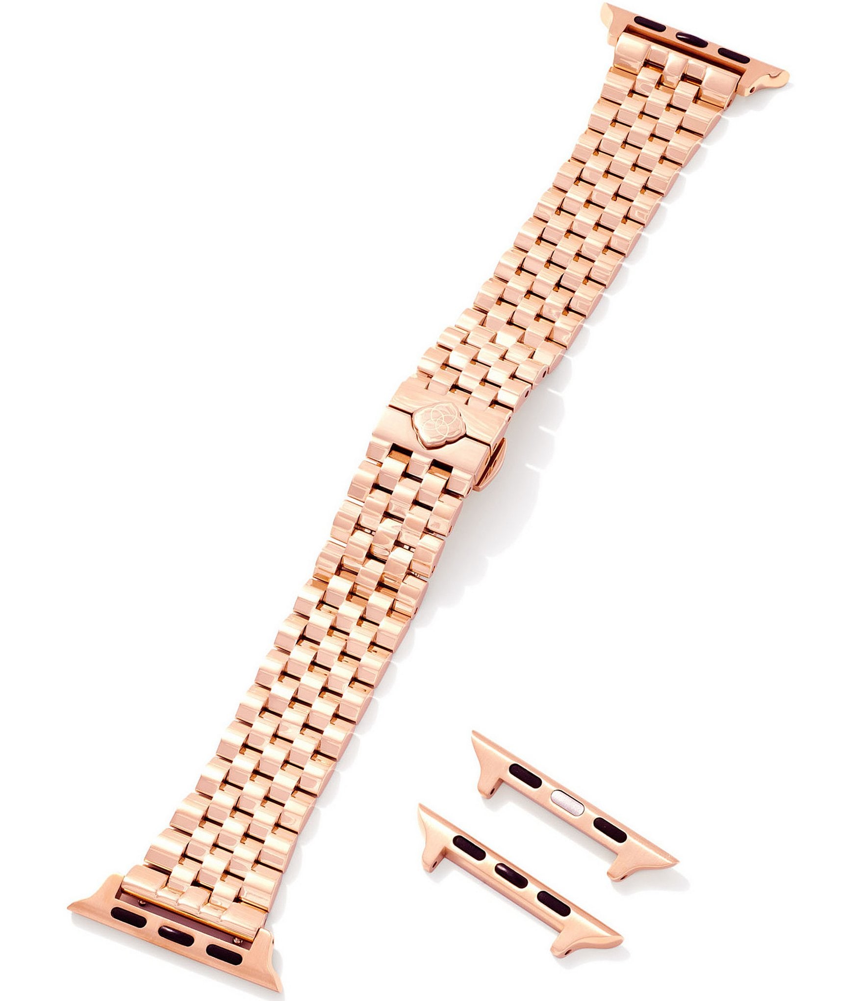 Kendra Scott Women's Alex 5 Link Rose Gold Stainless Steel Bracelet Apple Watch Band