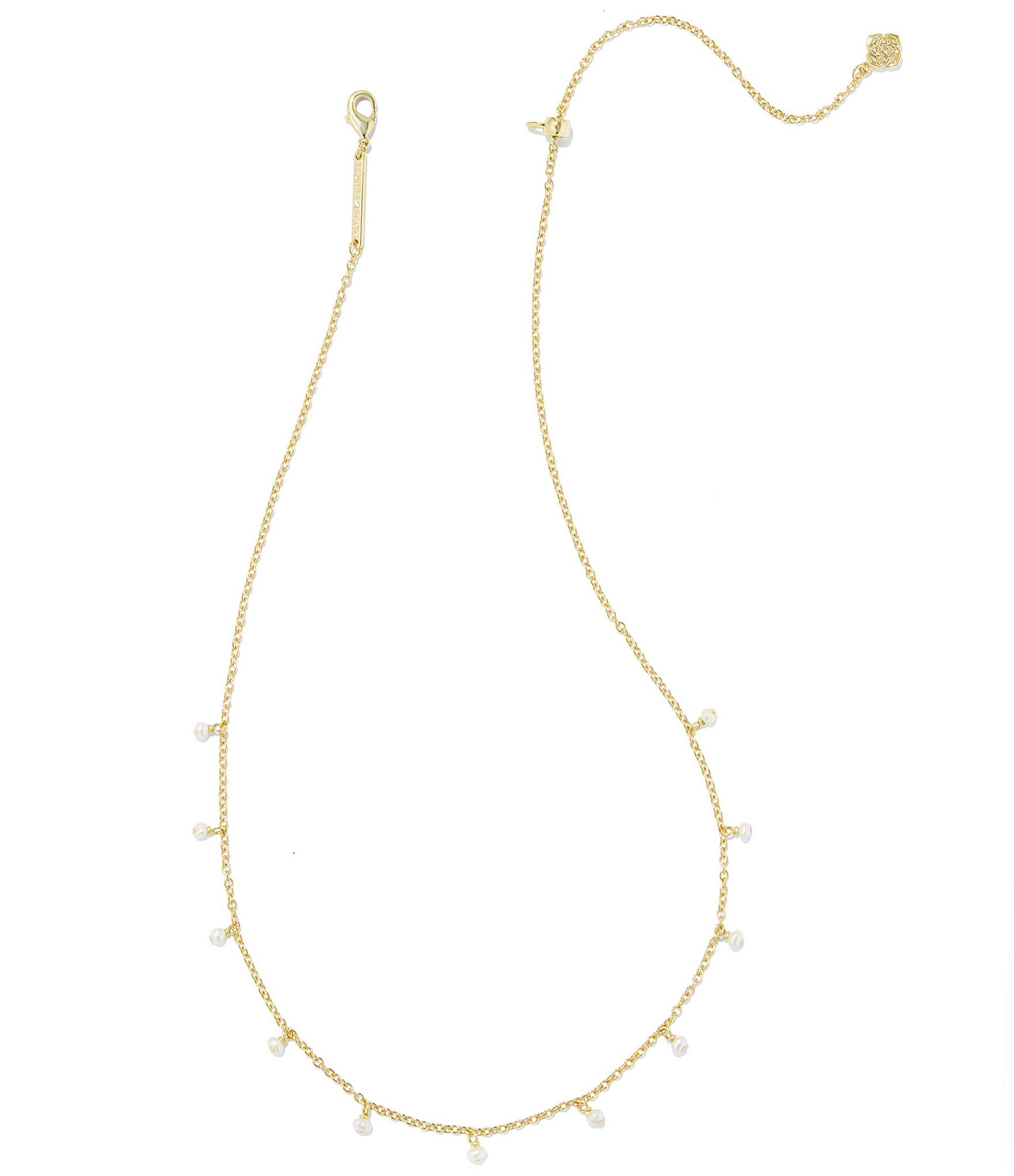 Anne Klein Flat Gold Chain Collar Necklace