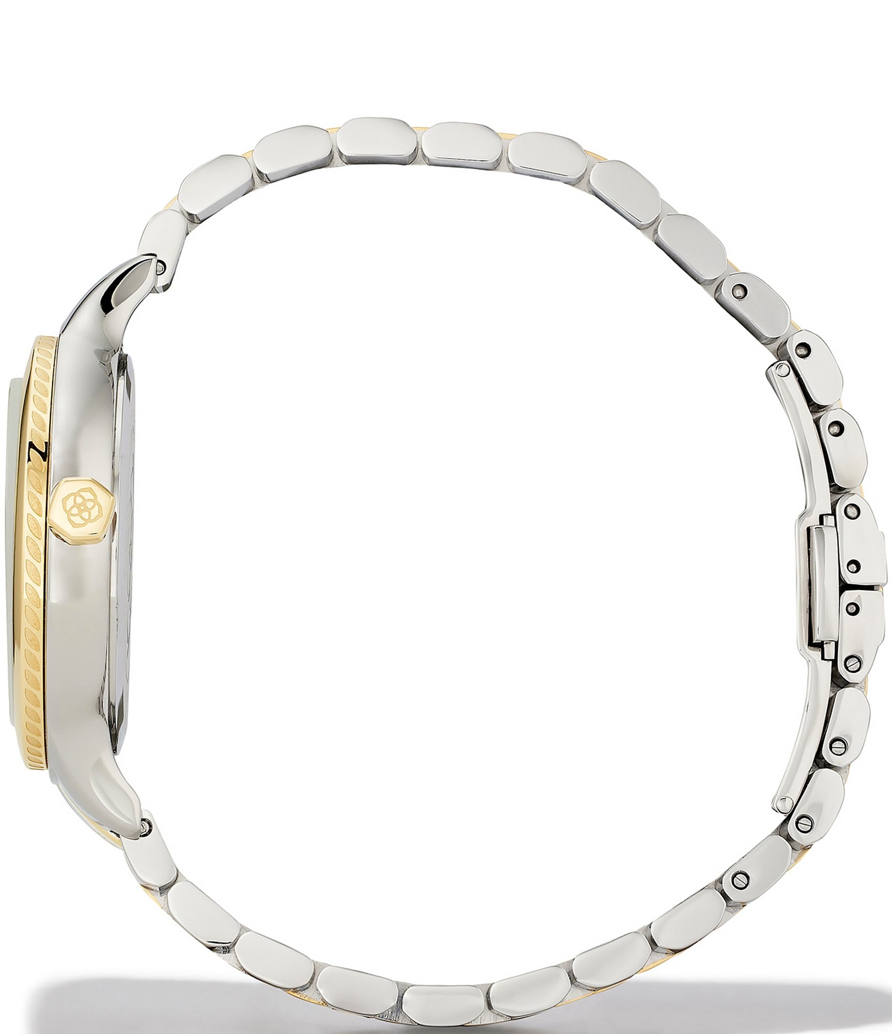 Kendra Scott Women's Alex Three Hand Two Tone Stainless Steel Narrow Bracelet Watch