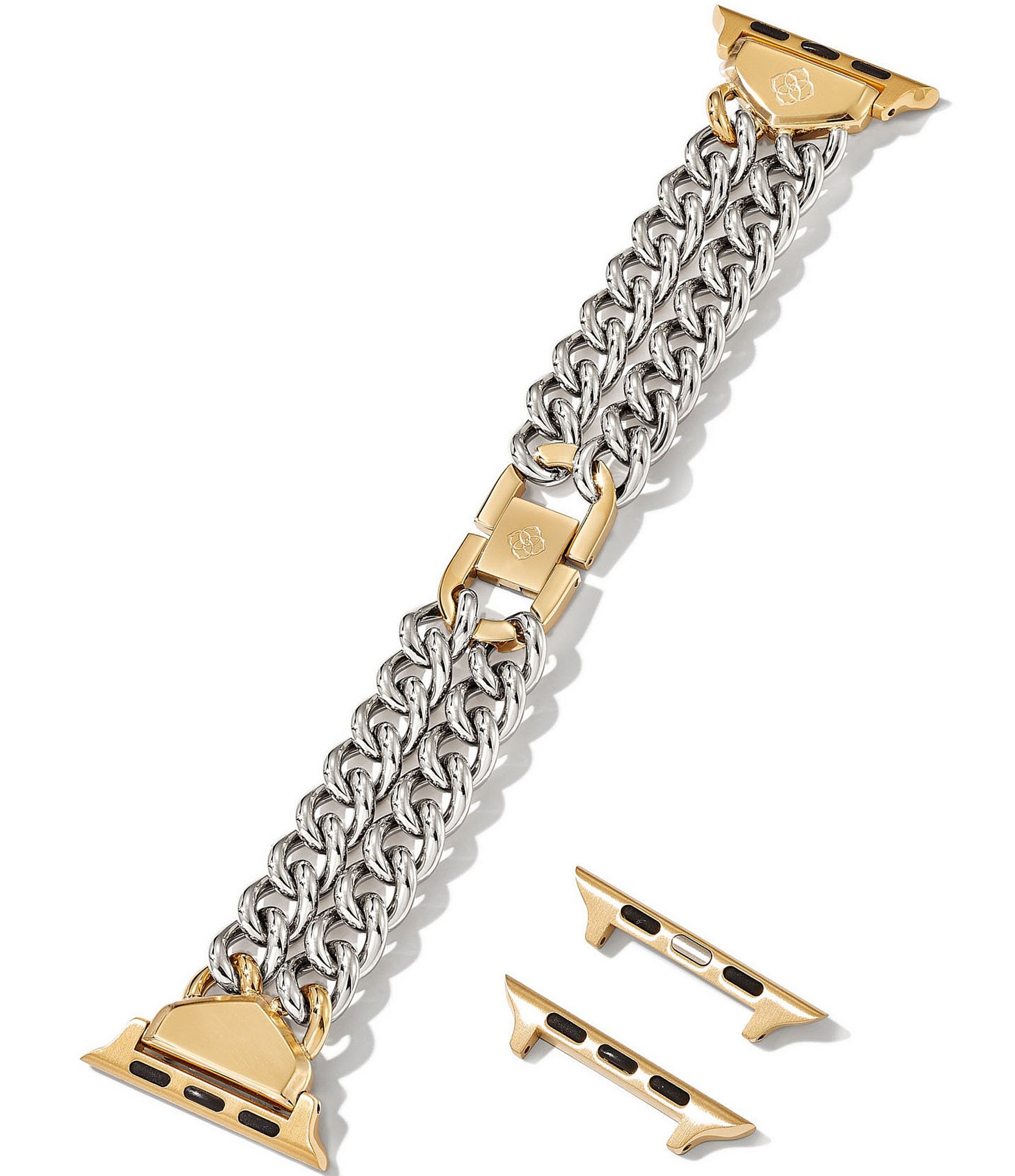 Kendra Scott Women's Whitley Double Chain Two Tone Stainless Steel Bracelet Watch Band