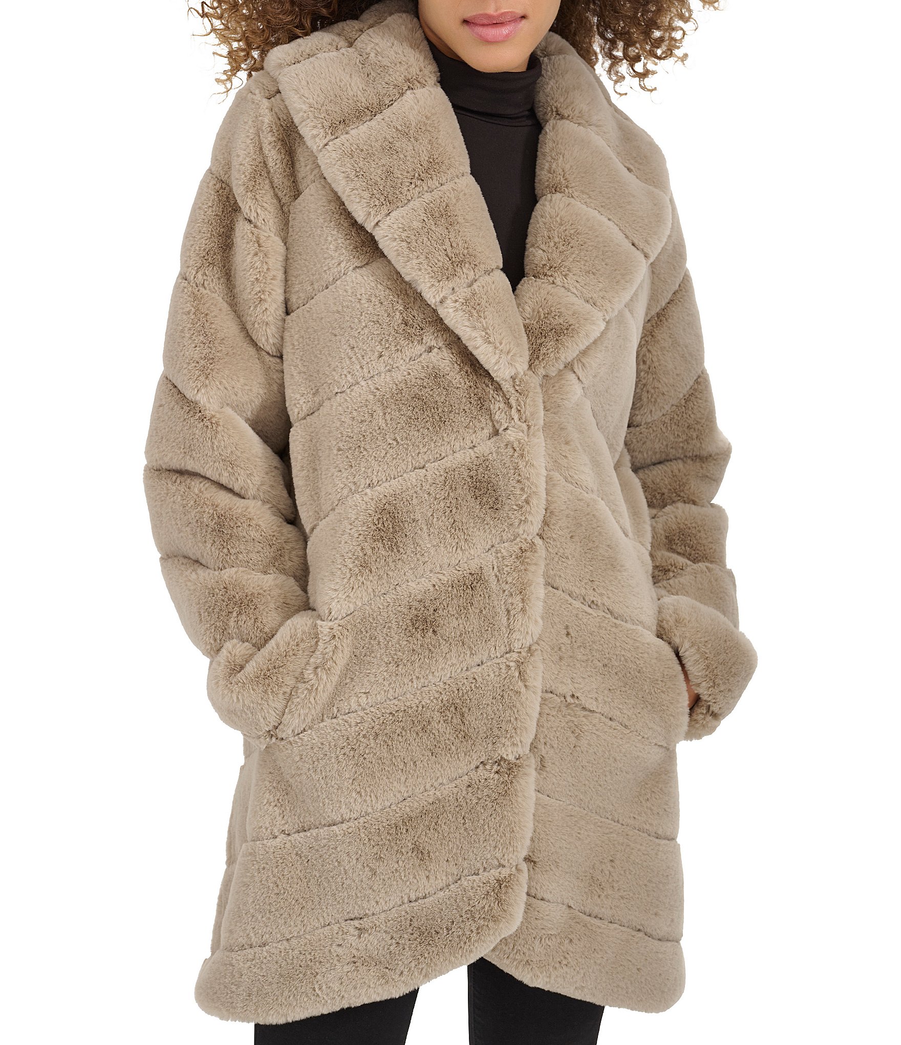 sheller】pocket fur cocoon coat Other