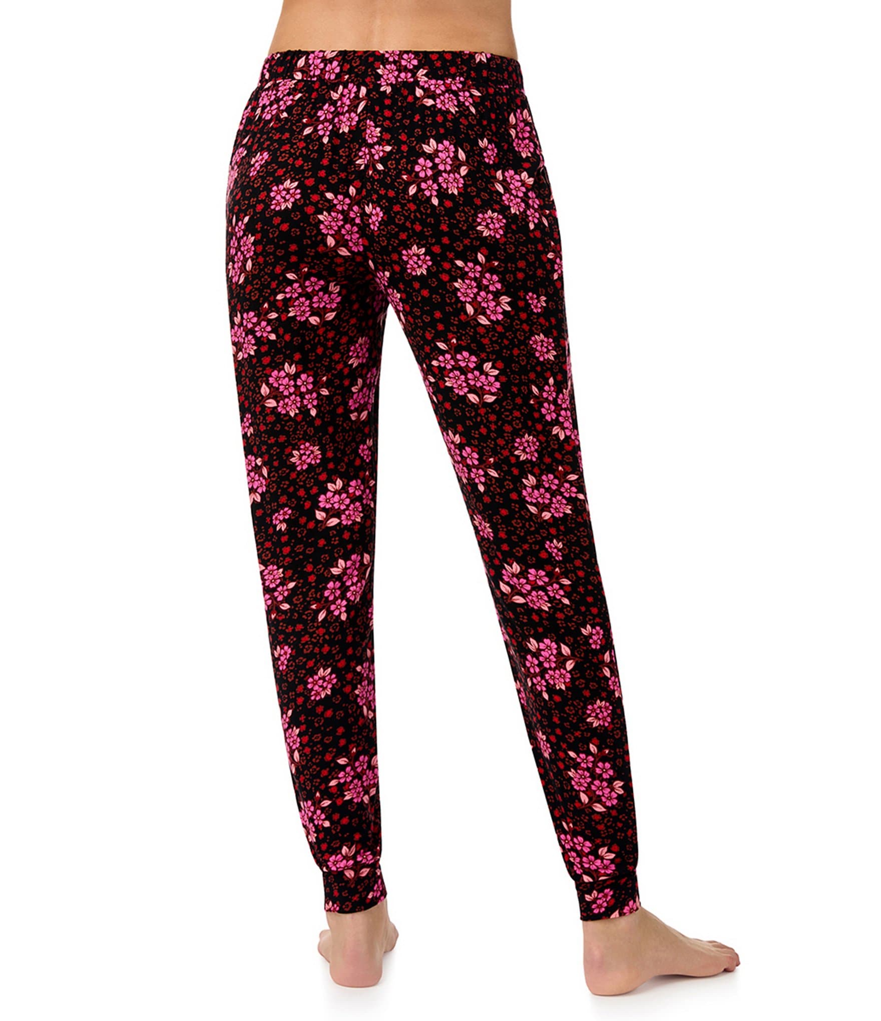 Kensie Jersey Knit Animal Bouquet Coordinating Sleep Joggers