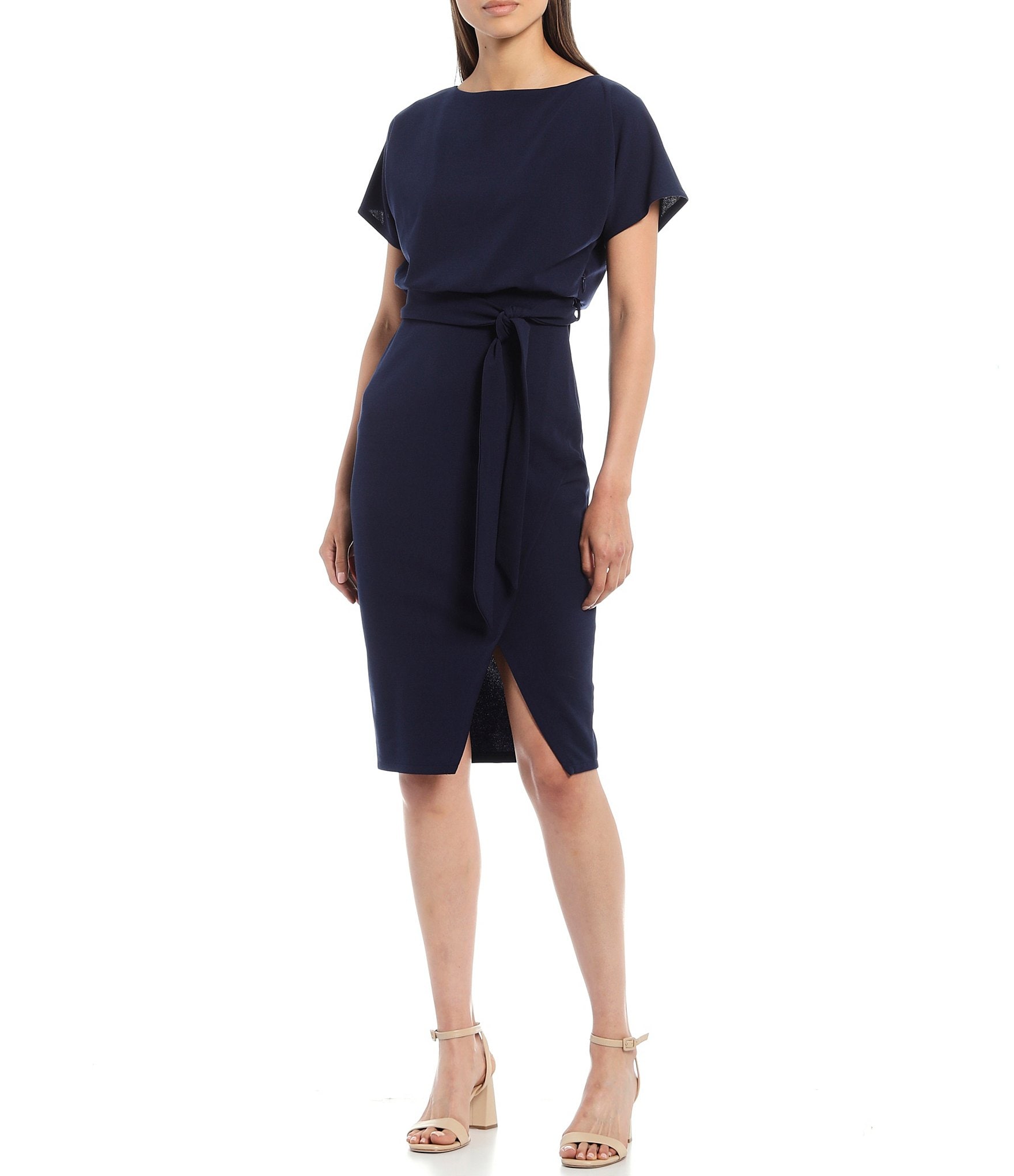 navy blue dresses and clothing