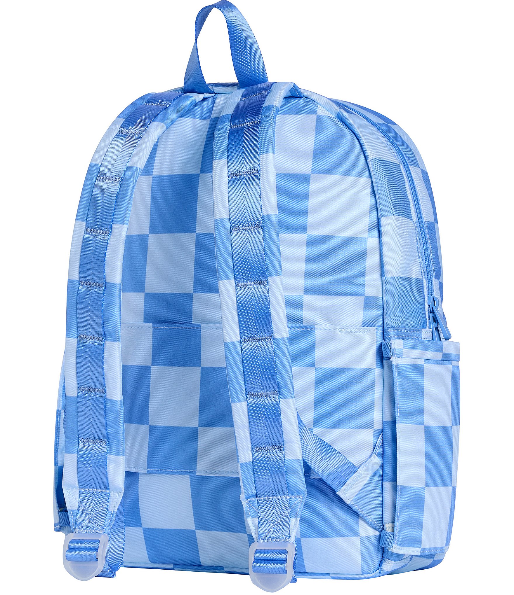 Kids Kane Blue Check Charm Backpack