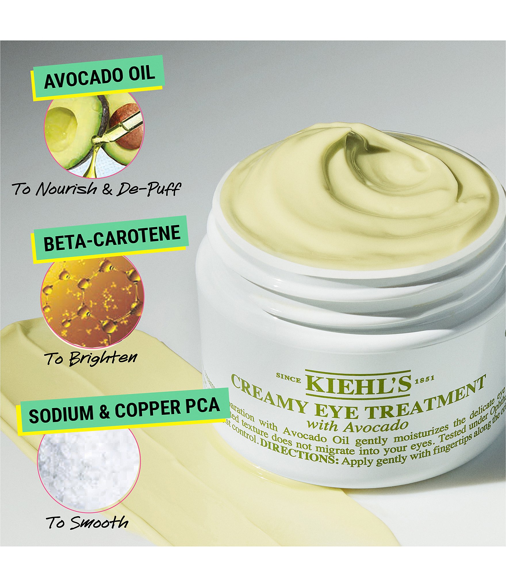 Kiehl's Since 1851 Creamy Eye Treatment with Avocado - Brightening and Hydrating Eye Cream